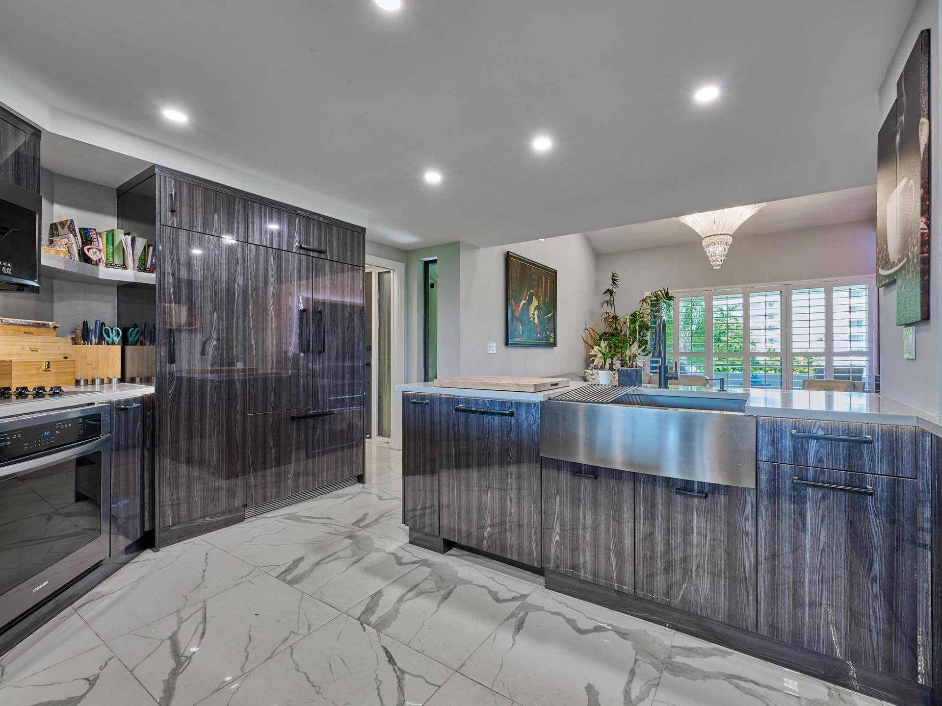 1117 Marine Way E, #K4l, North Palm Beach, FL 33408 Kitchen Fridge to Family