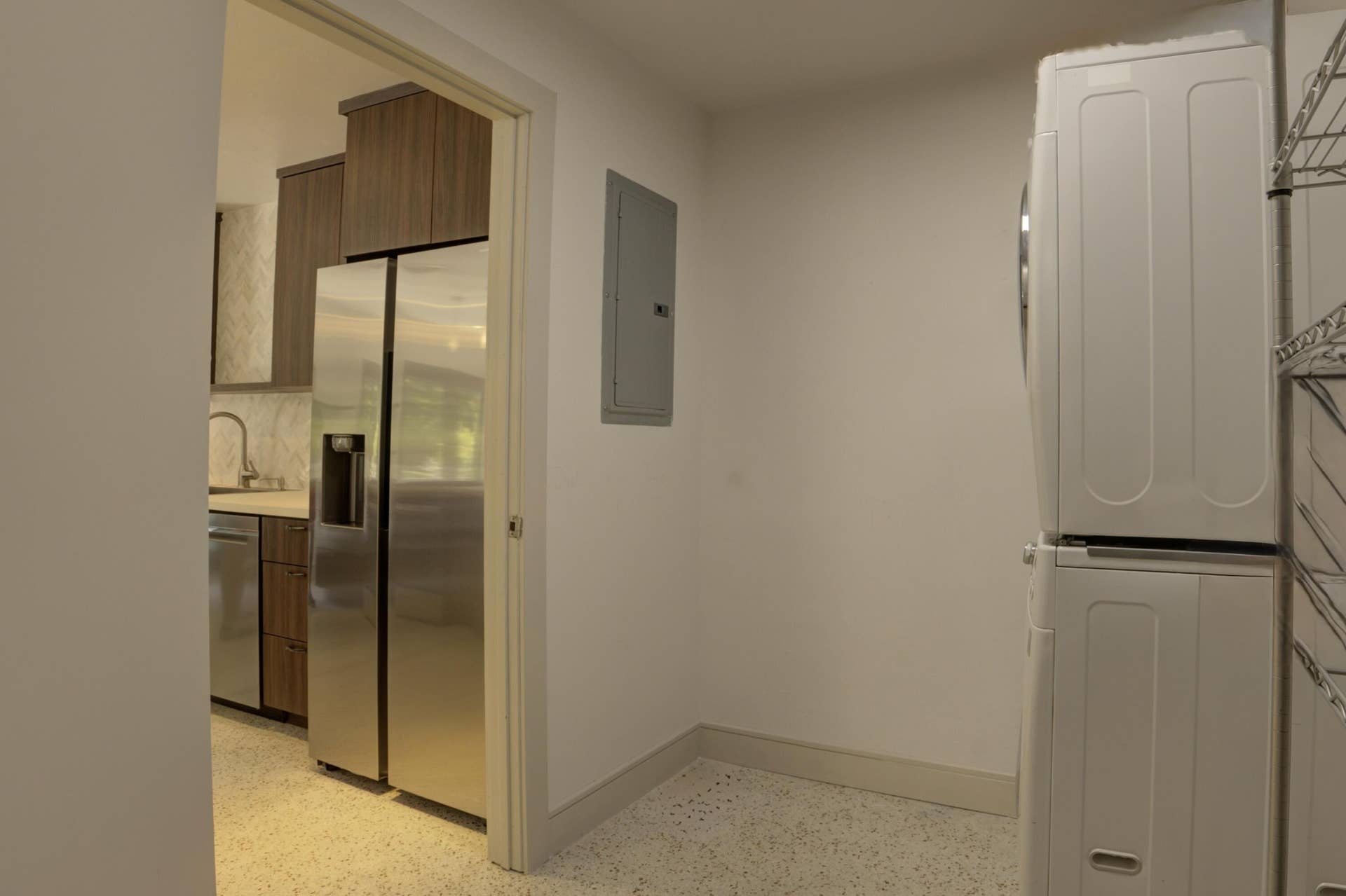 Laundry room off kitchen