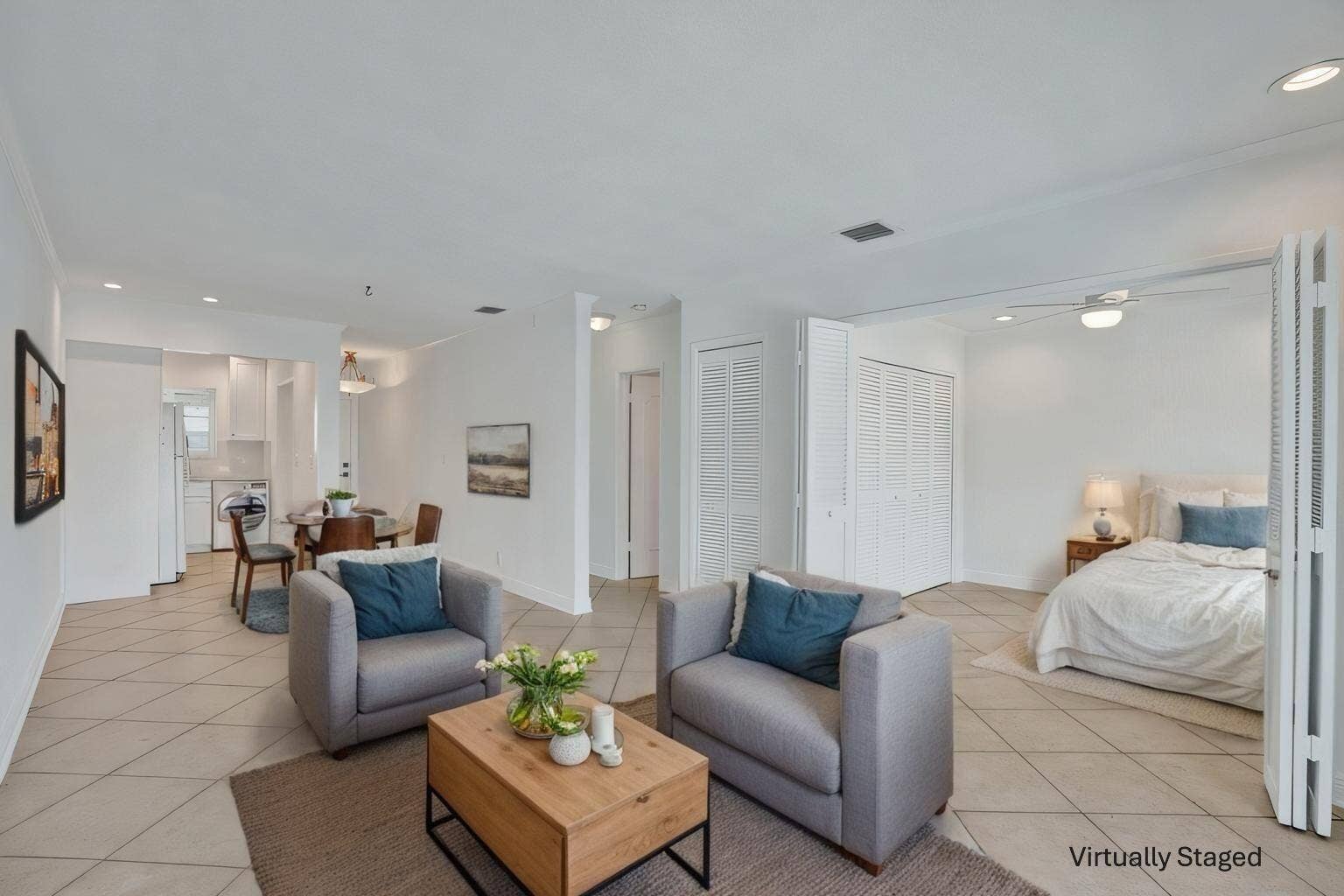 2311 NE 36th Street, #2f, Lighthouse Point, Lighthouse Point, FL 33064 Living Room Staged