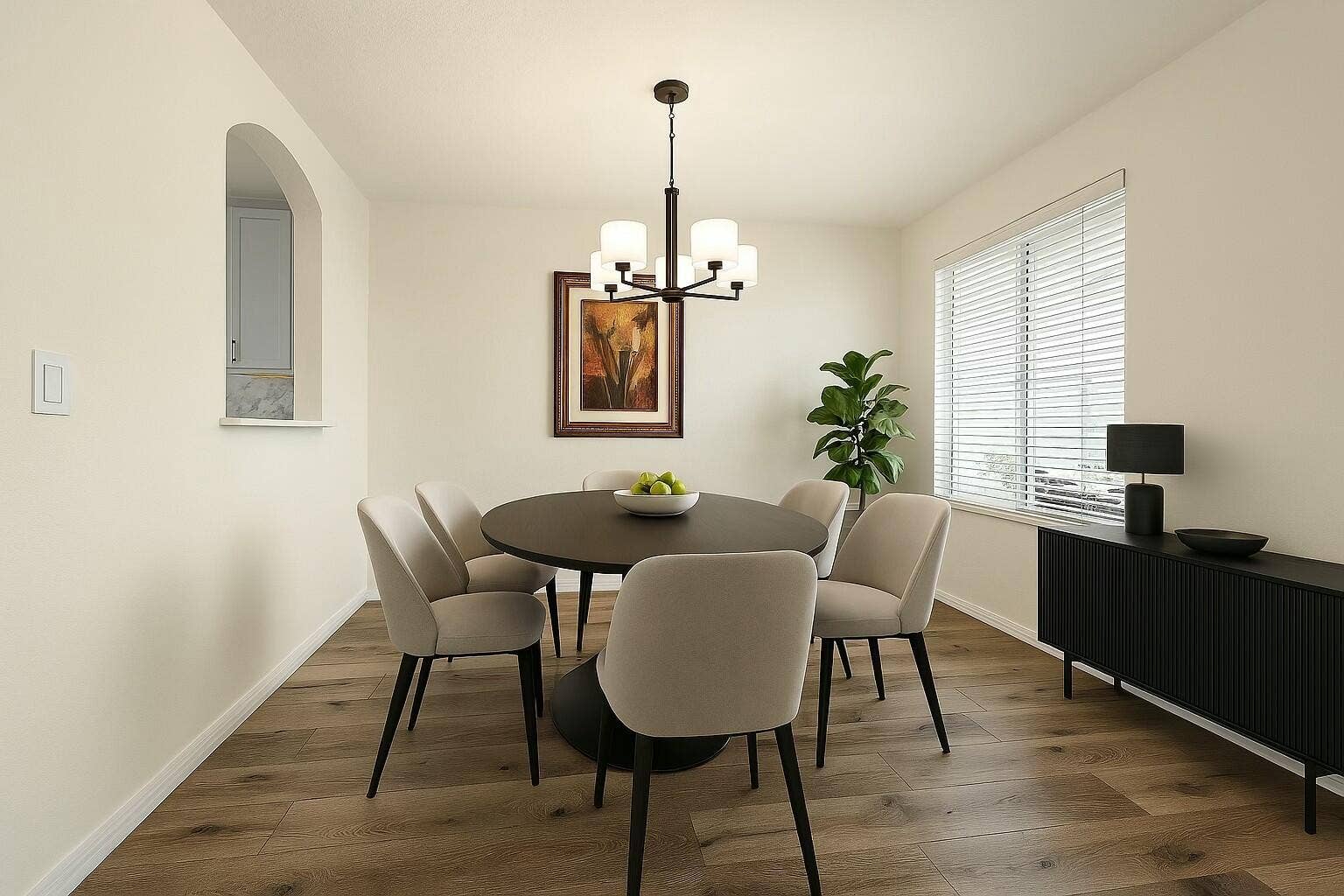 Dining Room Virtually Staged 1