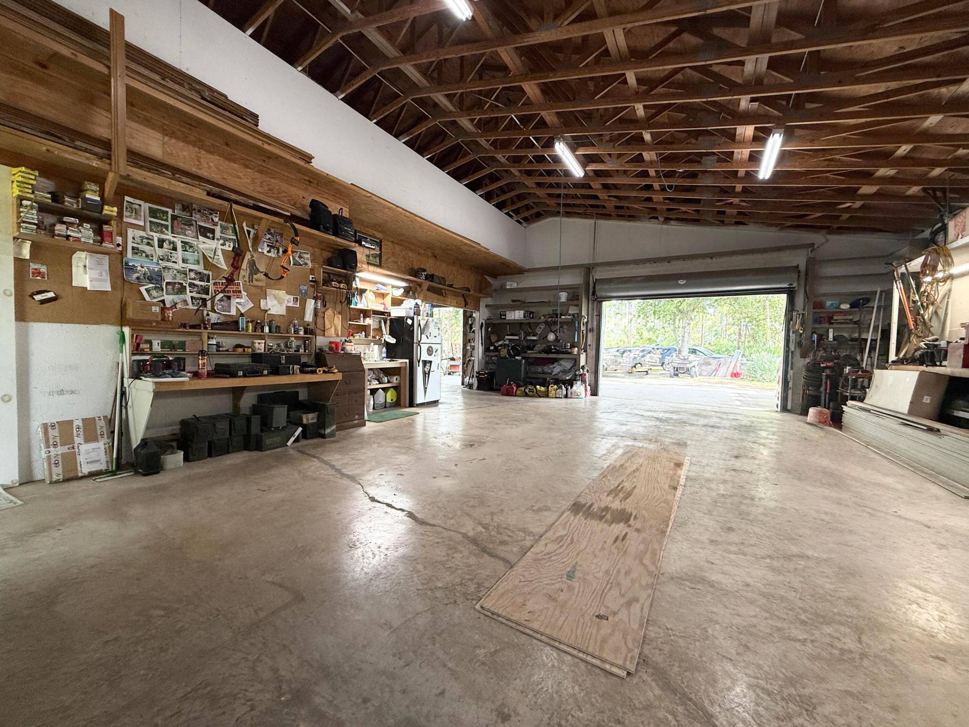 Inside Larger bay facing driveway