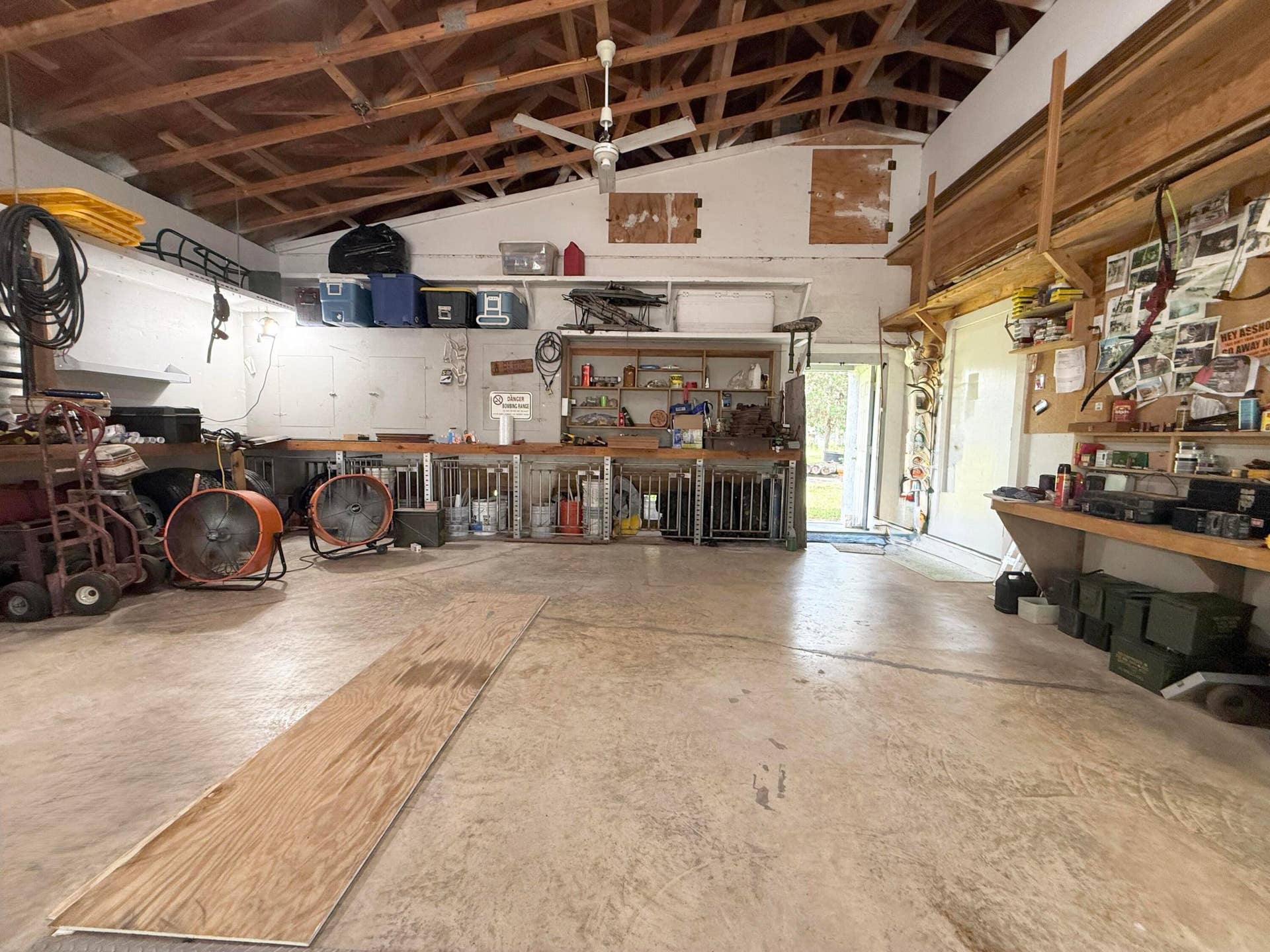 Inside Larger bay, facing