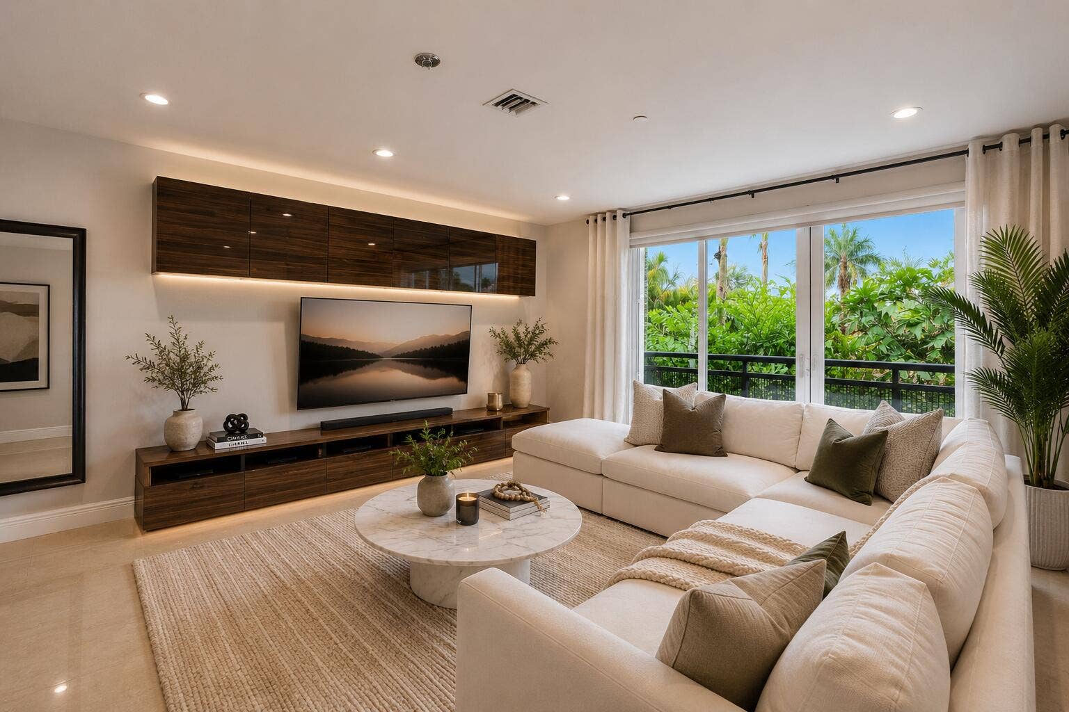 832 NE 19TH Avenue, #832, Fort Lauderdale, Fort Lauderdale, FL 33304 Virtually staged. Living room