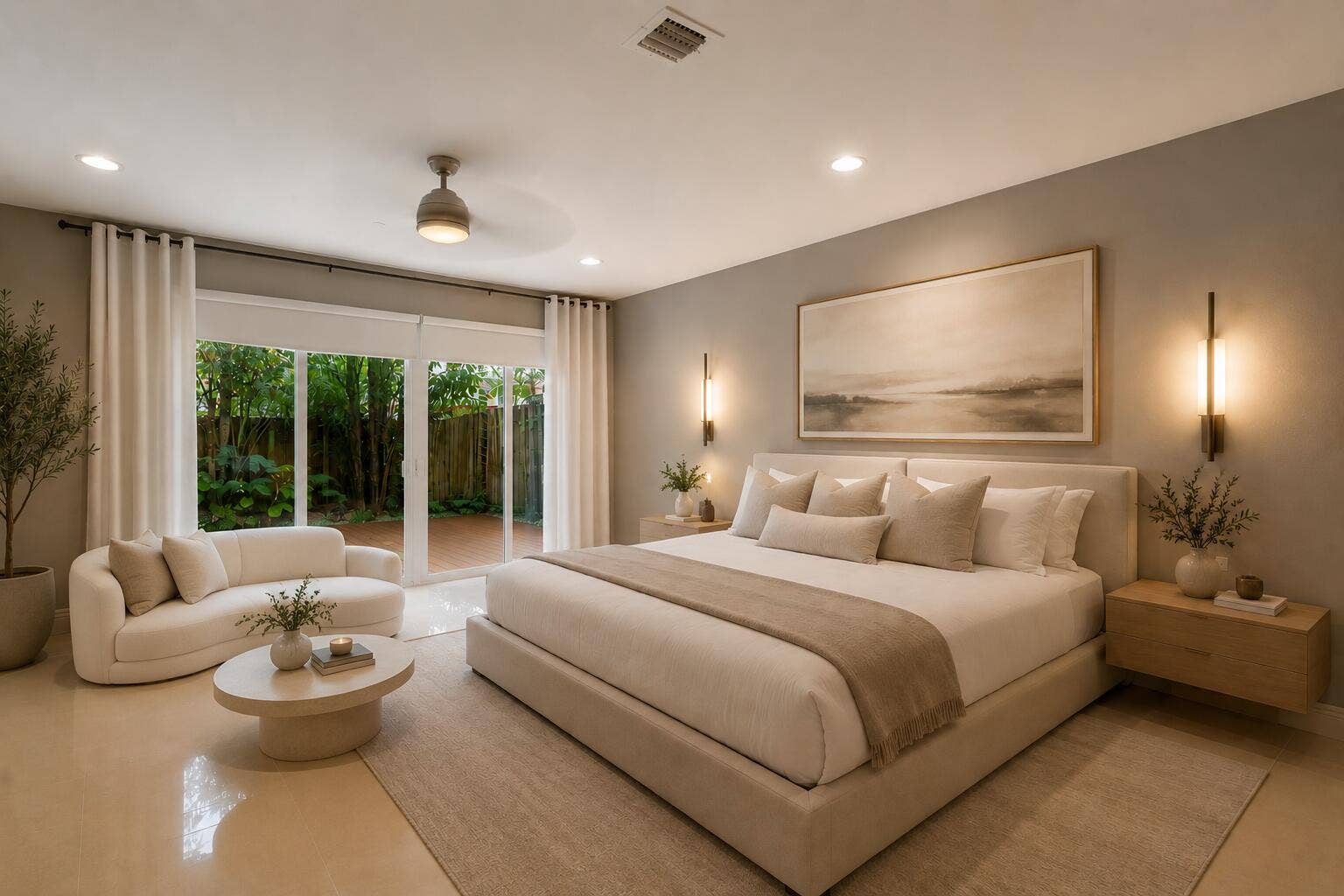 832 NE 19TH Avenue, #832, Fort Lauderdale, Fort Lauderdale, FL 33304 Master bedroom. Virtually staged