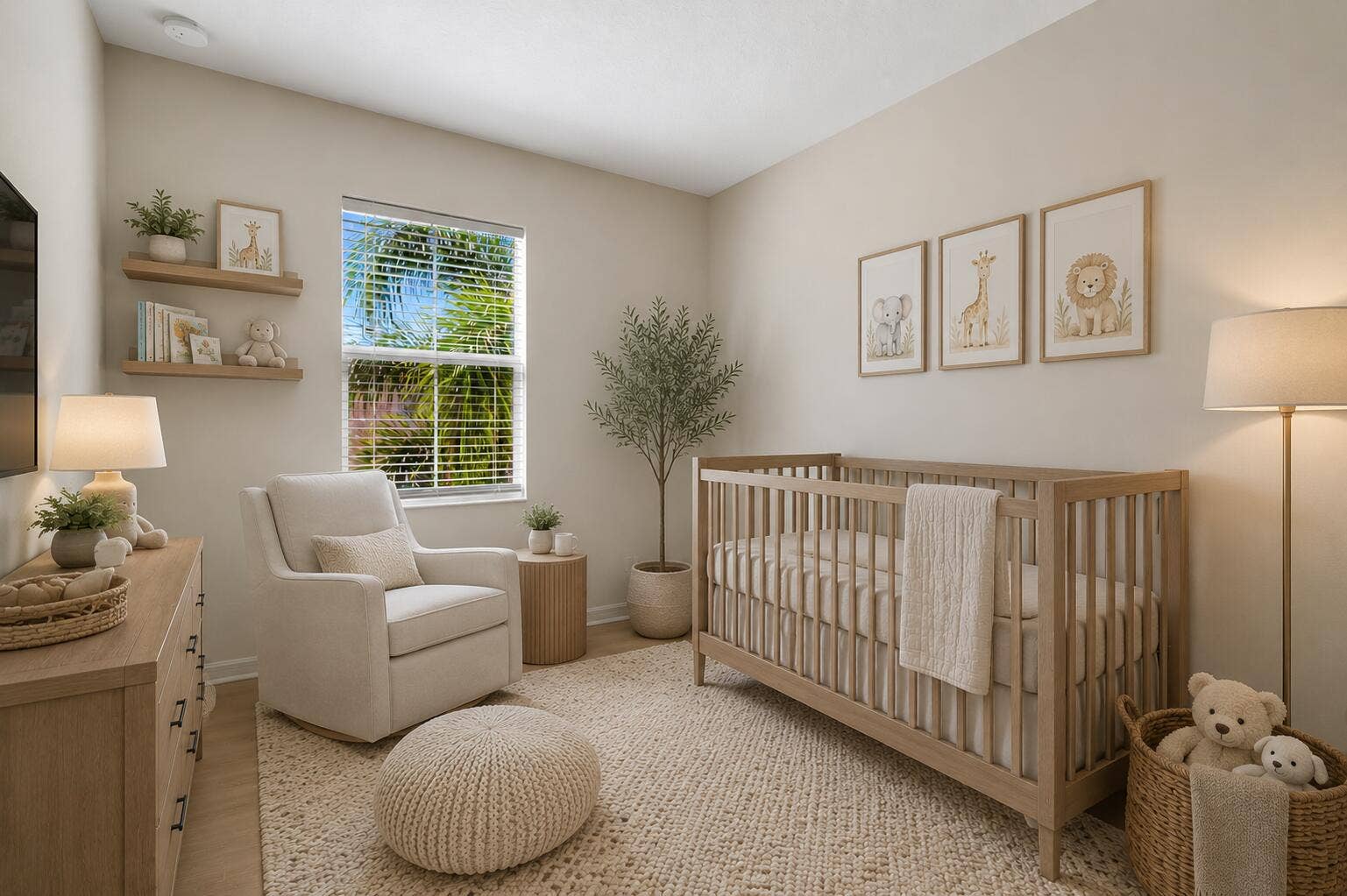 1212 S COMMUNITY Drive, Jupiter, FL 33458 Bedroom 3 Virtually Staged Baby