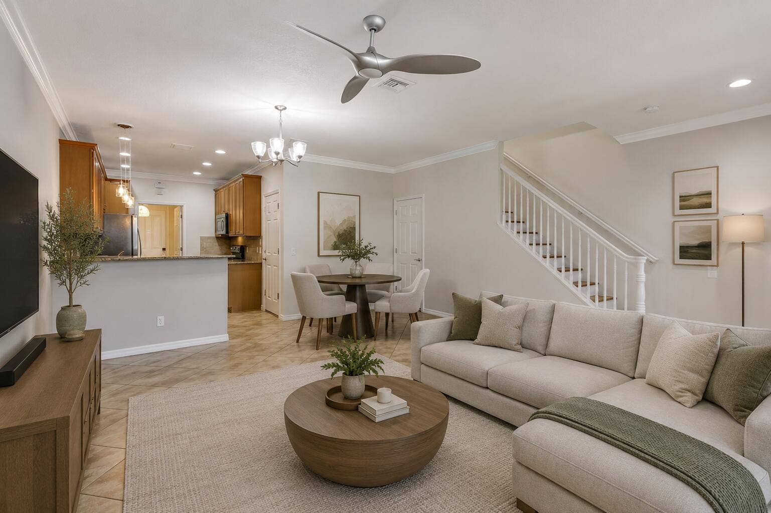 1212 S COMMUNITY Drive, Jupiter, FL 33458 Virtually Staged Living & Dining