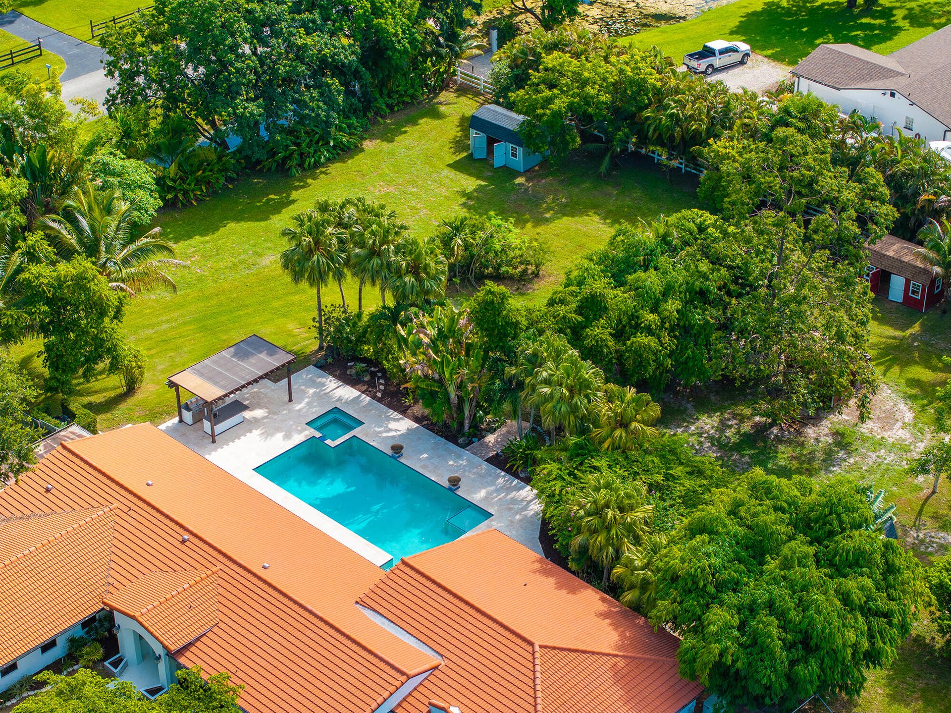 4950 Thoroughbred Lane, Southwest Ranches, FL 33330 View of house and Land