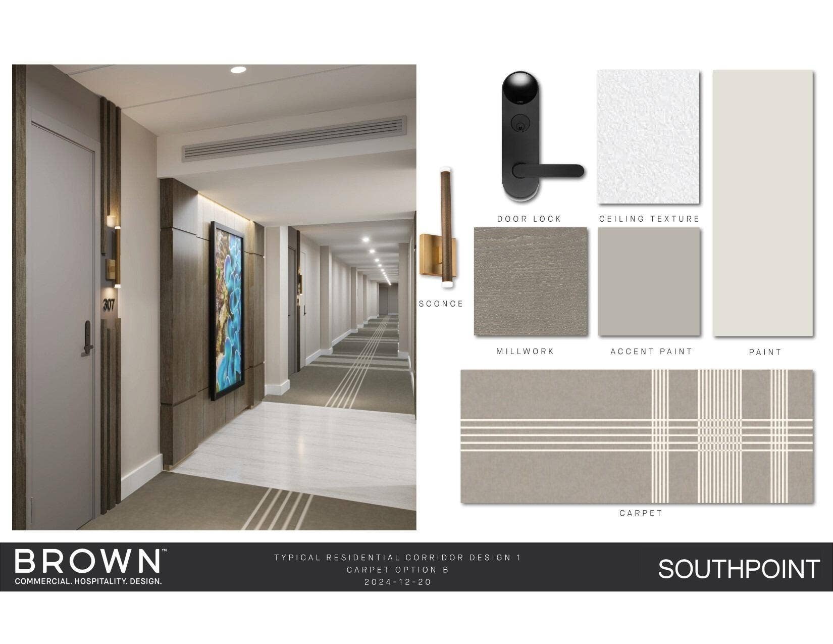 3400 Galt Ocean Drive, #1704S, Fort Lauderdale, FL 33308 Unit floor hallways: Renderings and in progress