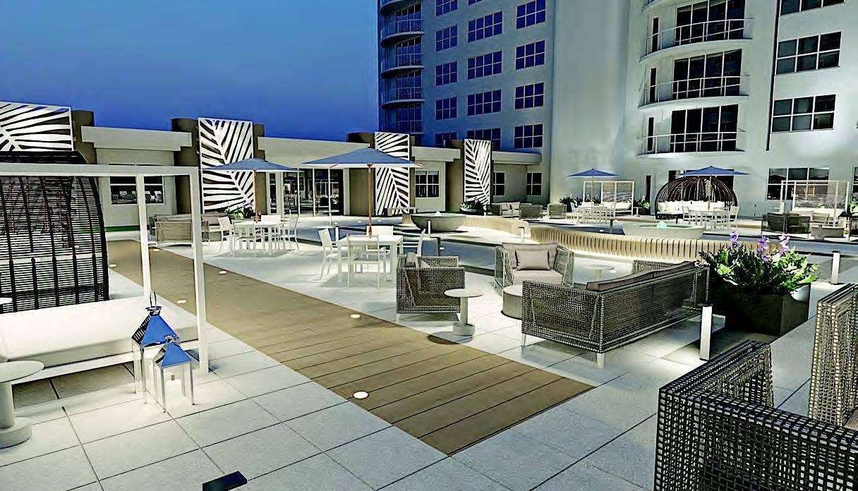 3400 Galt Ocean Drive, #1704S, Fort Lauderdale, FL 33308 Pool deck area rendering; in progress.