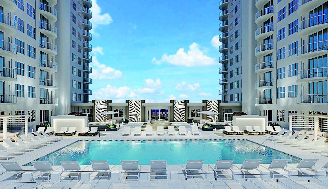 3400 Galt Ocean Drive, #1704S, Fort Lauderdale, FL 33308 Pool rendering