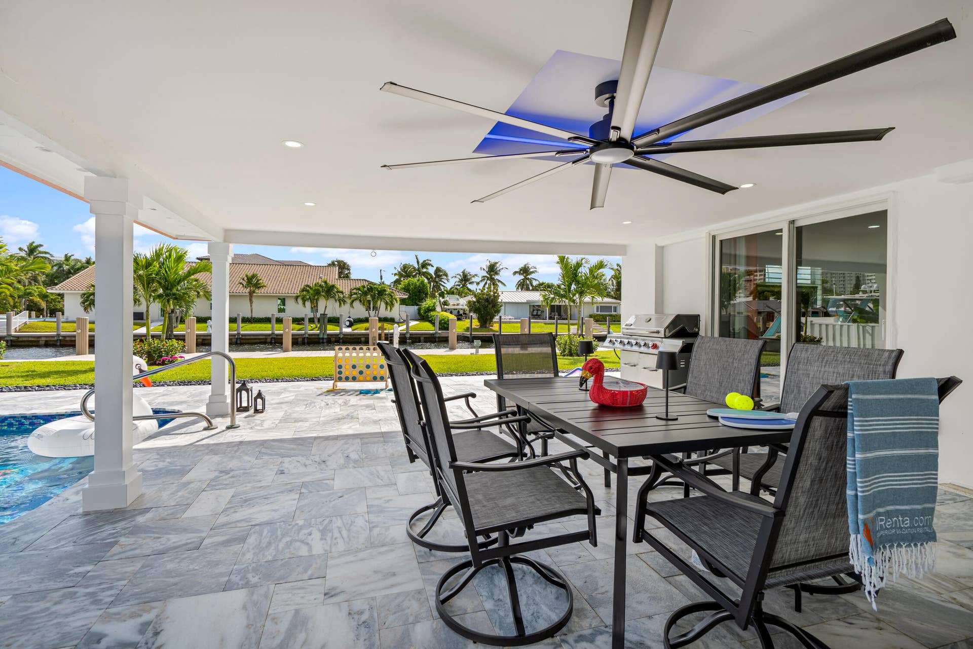 2760 NE 7TH Street, Pompano Beach, Pompano Beach, FL 33062 Covered Waterfront Patio