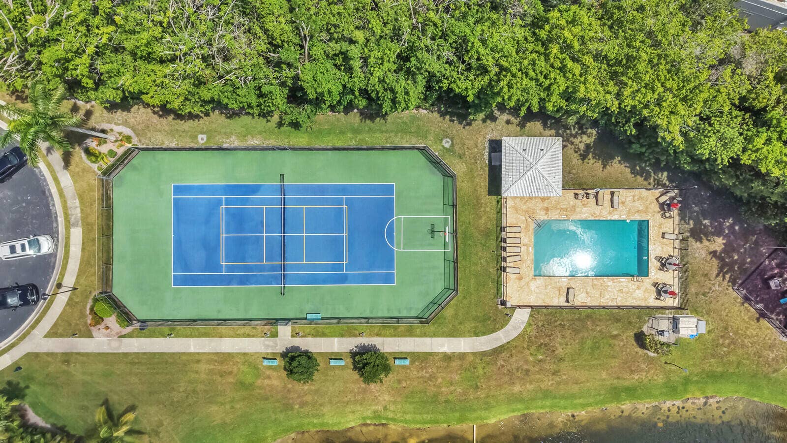 8799 Sonoma Lake Boulevard, Boca Raton, FL 33434 Community Pool and Tennis Court