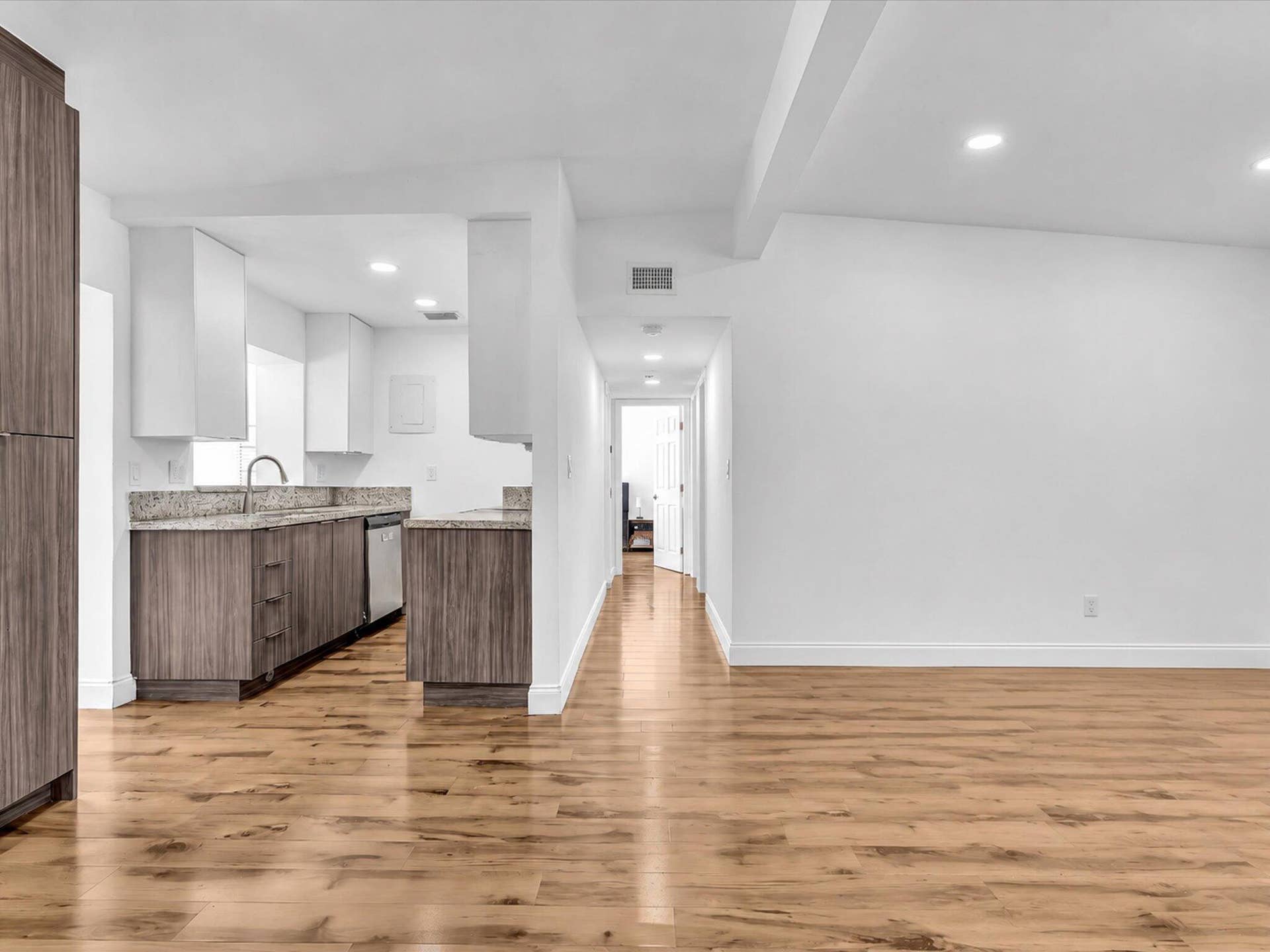 Virtually decluttered  furniture removed