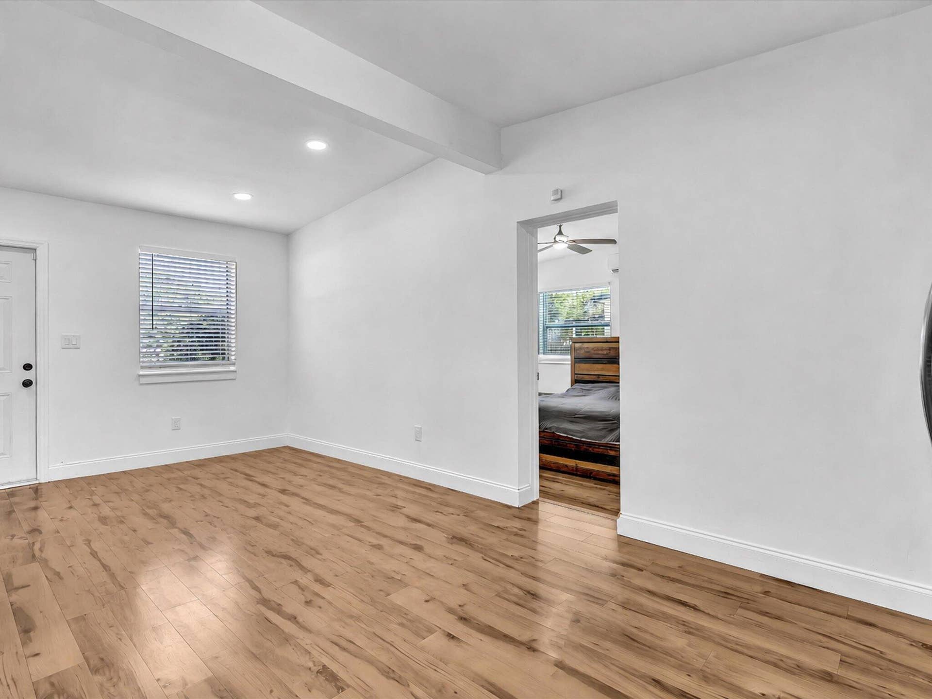 Virtually decluttered  furniture removed