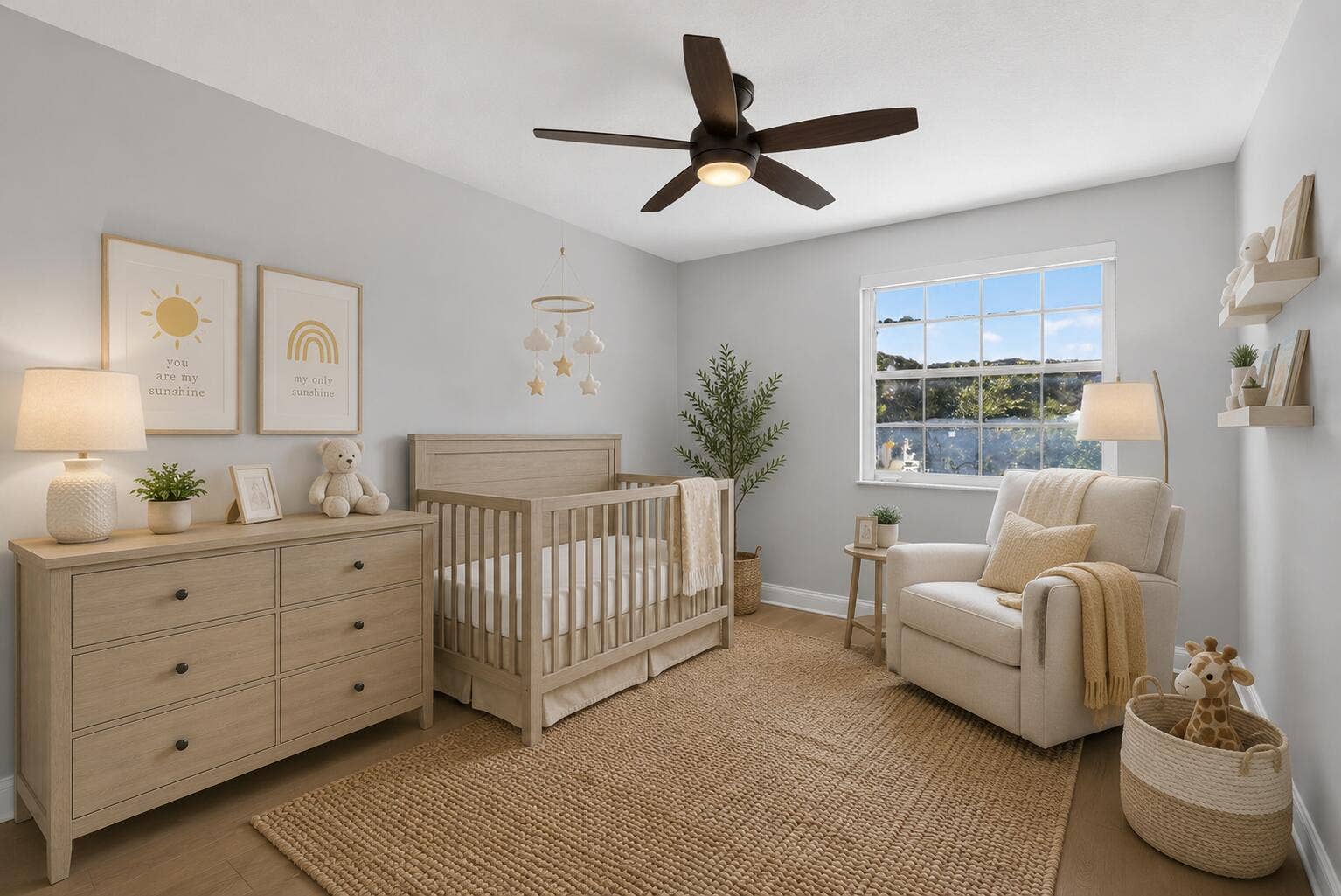 9444 NW 8th Circle, Plantation, FL 33324 Bedroom 4 of 4 - Ai generated photo - digitally staged. May not depict exact proportions.
