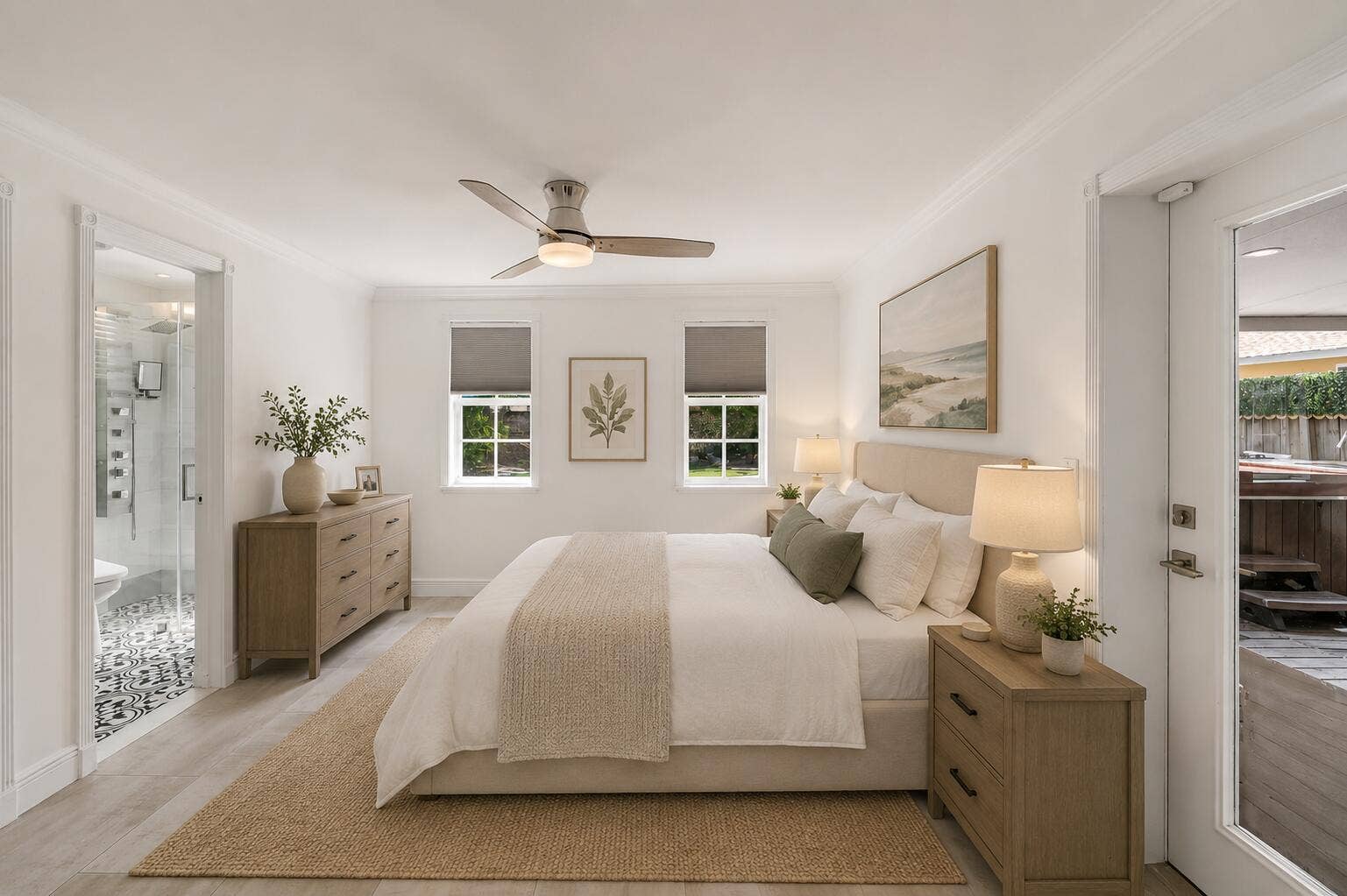 1432 NE 2ND Avenue, Fort Lauderdale, FL 33304 AI staged Primary bdrm