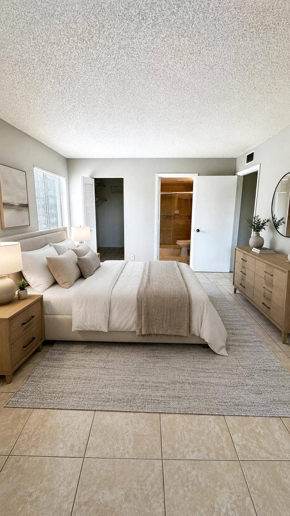 Primary Bedroom virtually staged