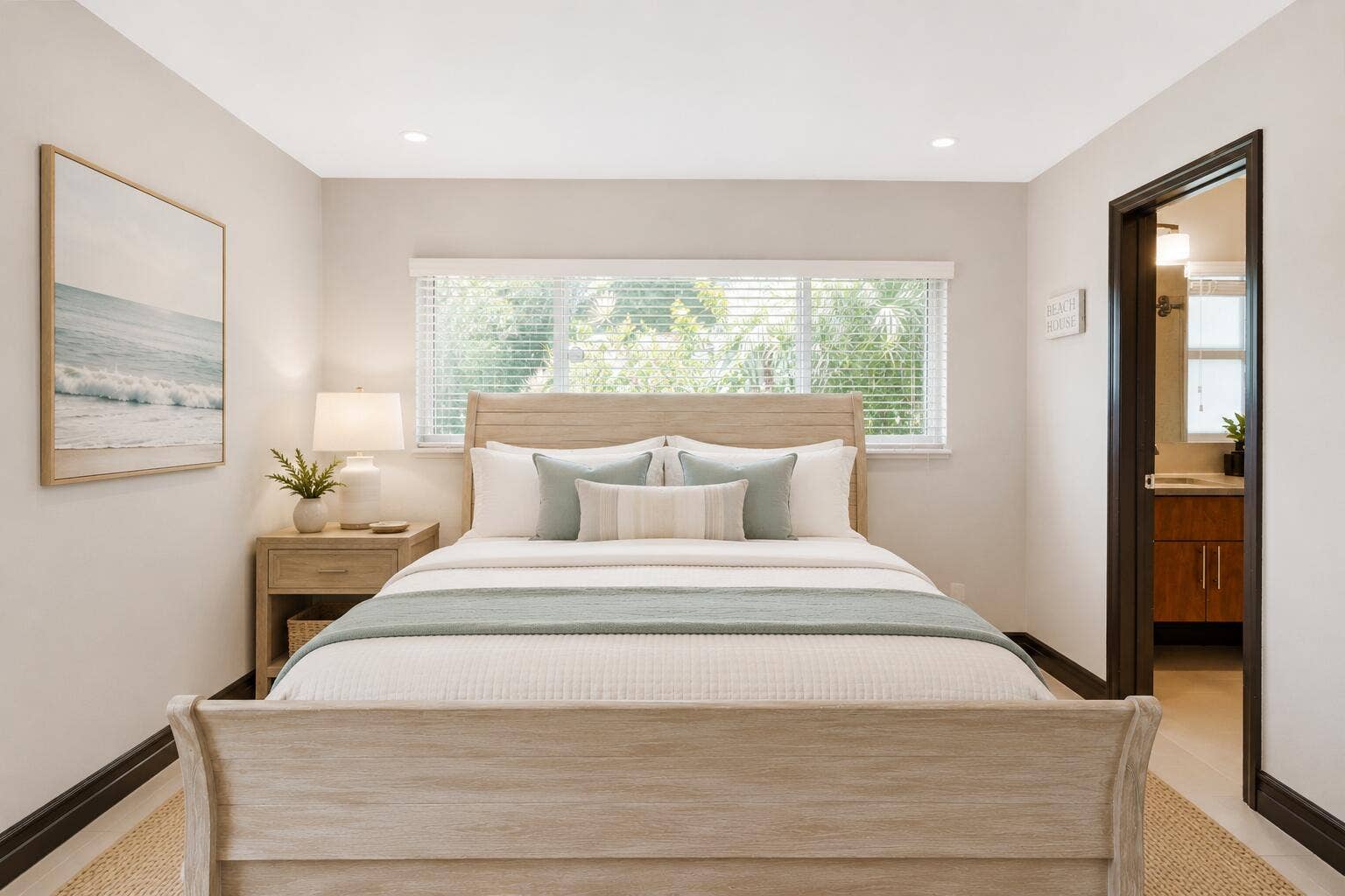 981 SE 10TH Court, Pompano Beach, FL 33060 Virtually staged primary bedroom.
