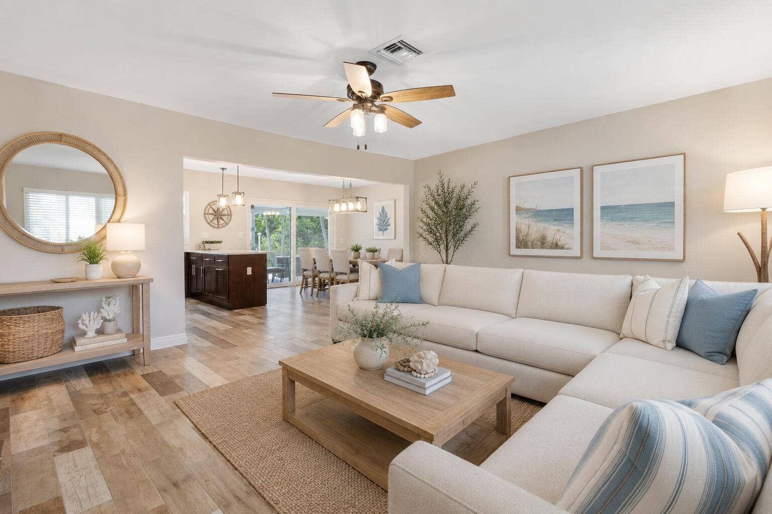 981 SE 10TH Court, Pompano Beach, FL 33060 Virtually staged living area
