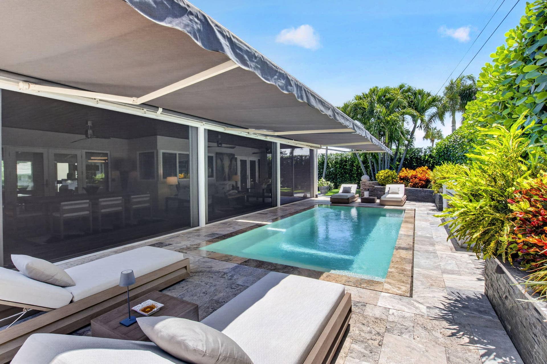 651 Juneberry Court, Boca Raton, FL 33486 POOL VIEW WITH AWNINGS VIEW