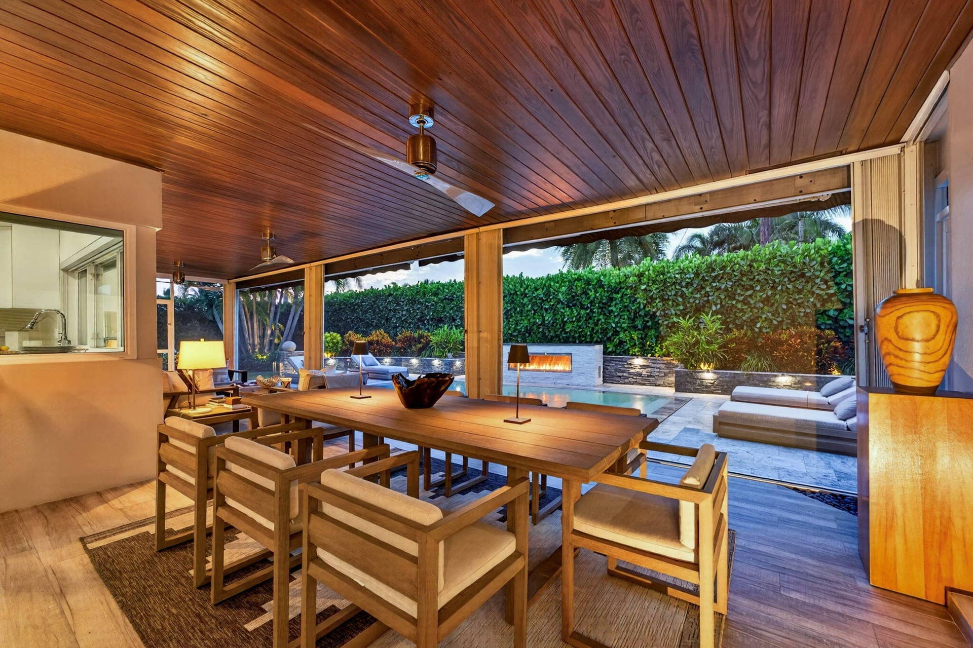 651 Juneberry Court, Boca Raton, FL 33486 LOGGIA VIEW AT NIGHT