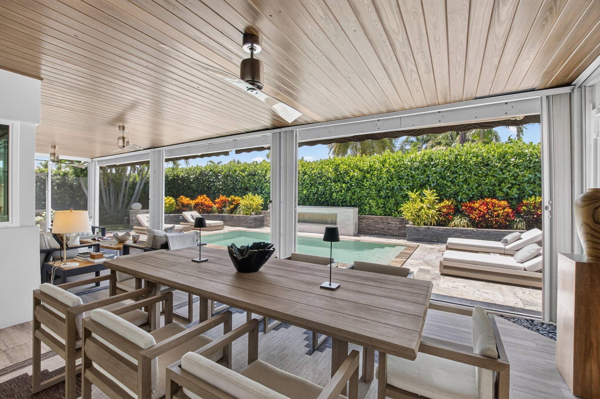 651 Juneberry Court, Boca Raton, FL 33486 LOGGIA VIEW OVERLOOKING POOL