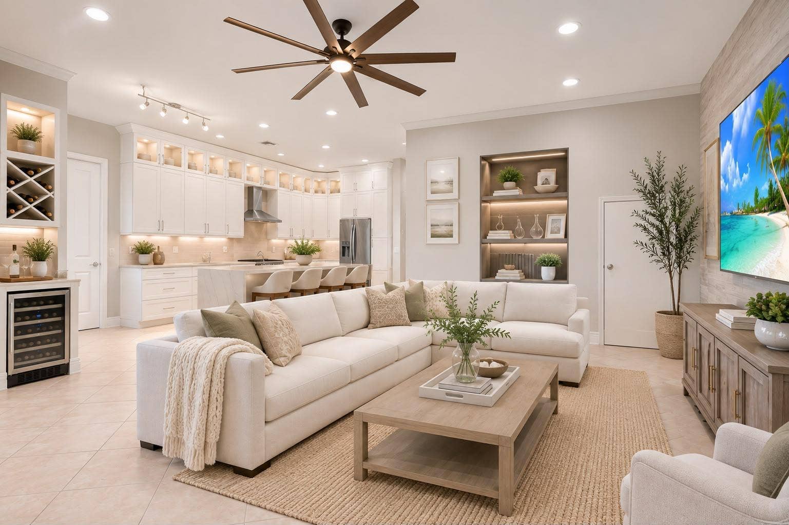 1505 SW 23RD Street, Fort Lauderdale, FL 33315 Imagined with different furniture.