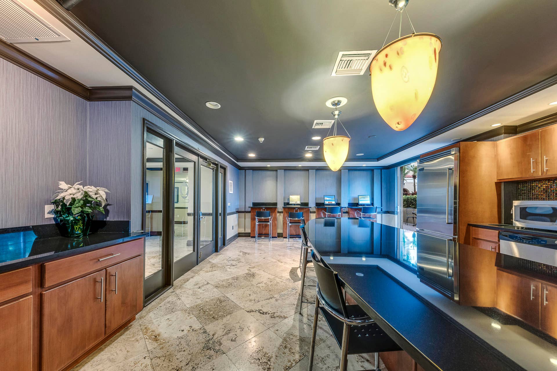 Resident clubroom with an entertaining kitchenperfect for hosting friends and special occasions.