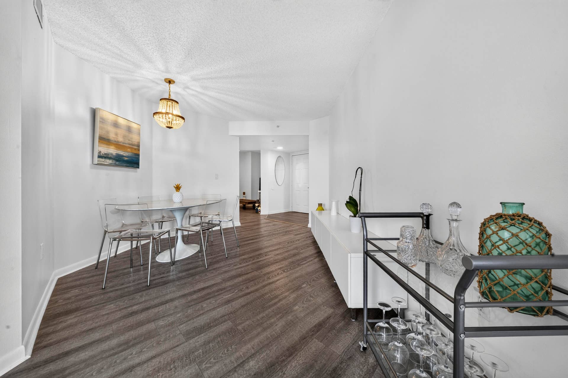 Dedicated dining area seamlessly connects to the open-concept living spaces, perfect for everyday meals or entertaining.
