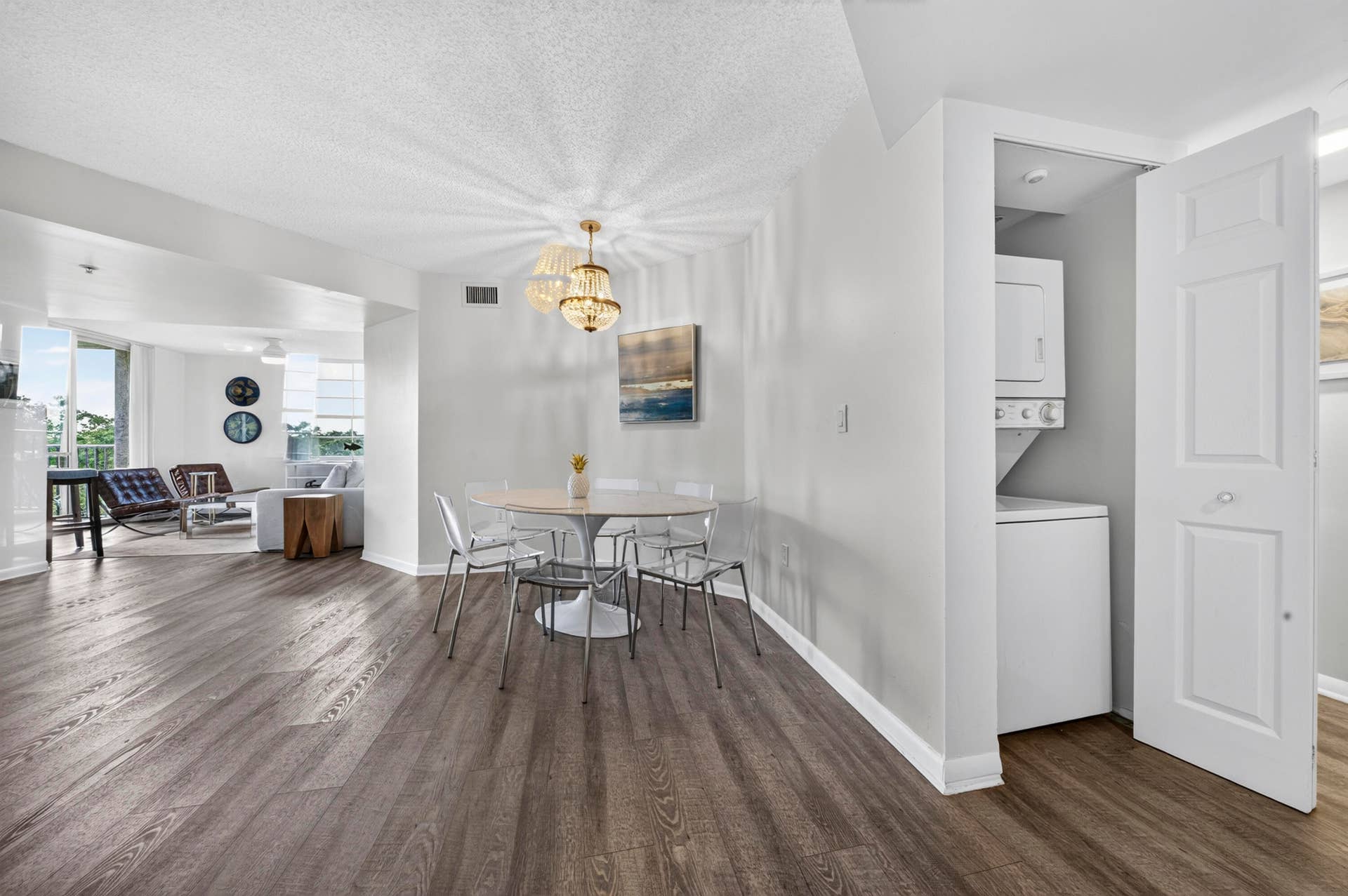 Dedicated dining area seamlessly connects to the open-concept living spaces, perfect for everyday meals or entertaining.