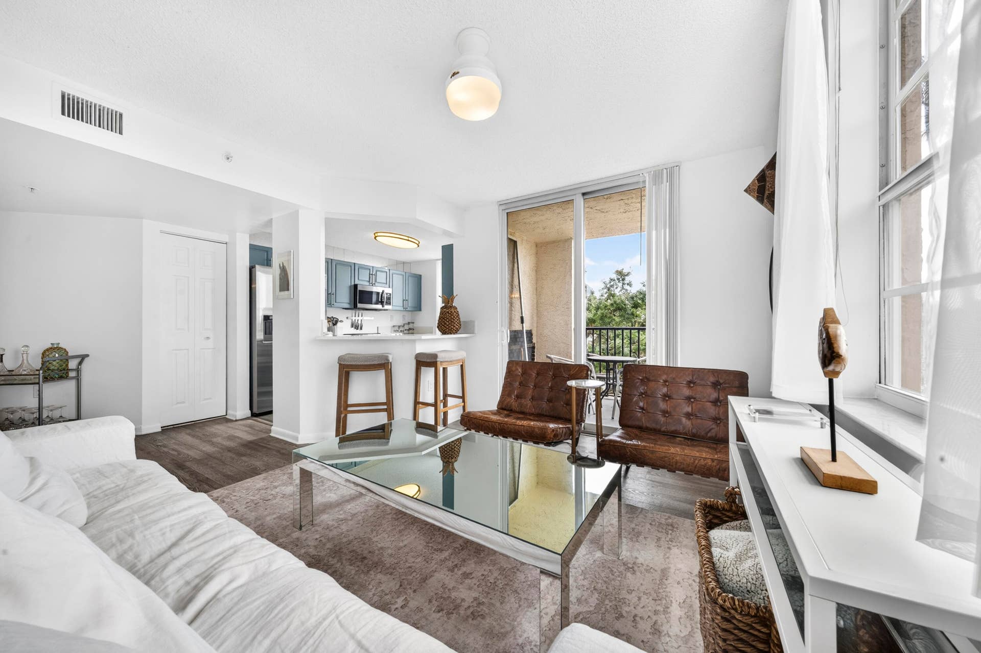 Designer furnishings create a sophisticated, magazine-worthy living space.