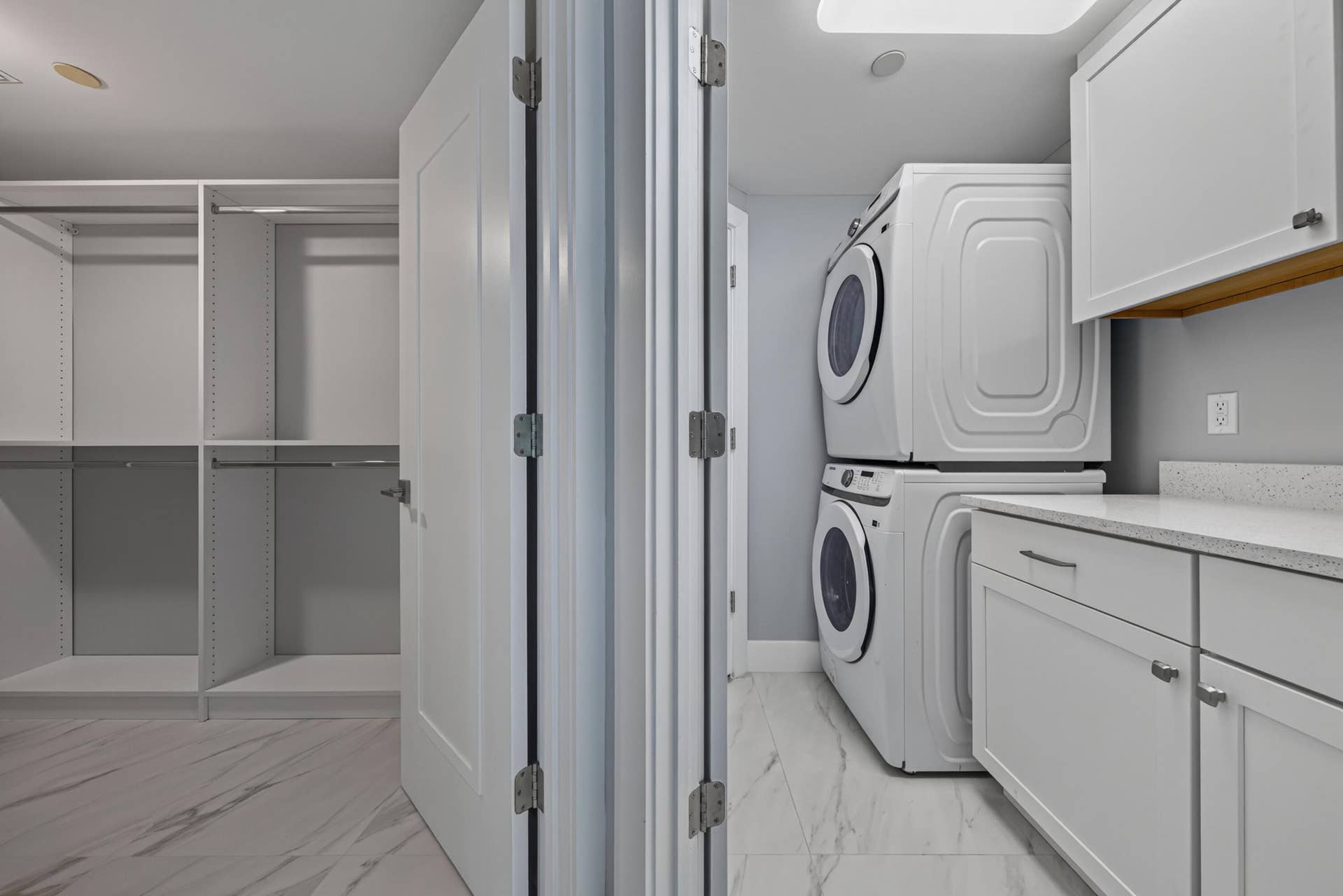 Laundry room with storage