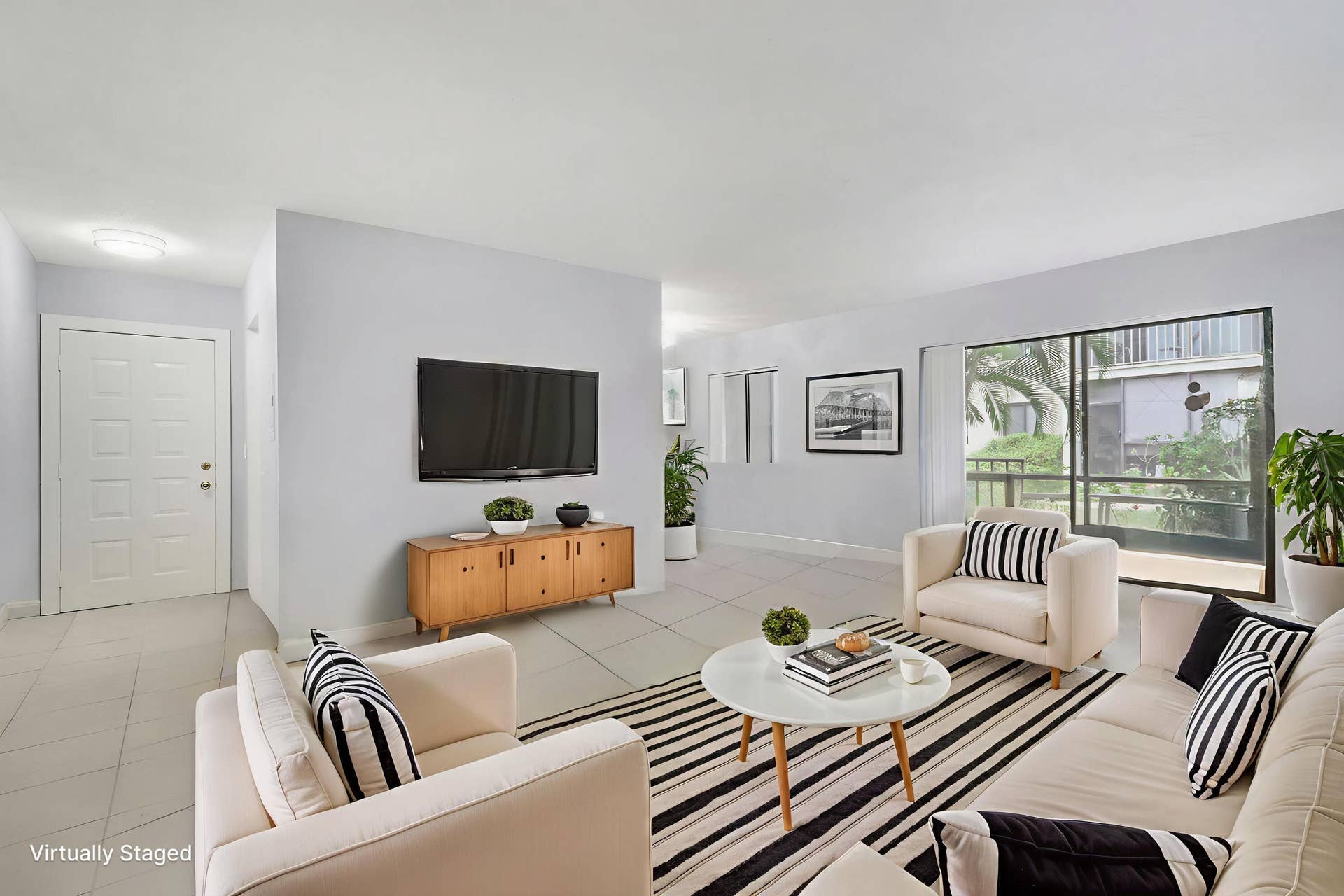 150 PINEVIEW Road, #C4, Jupiter, Jupiter, FL 33469 Living Room Staged