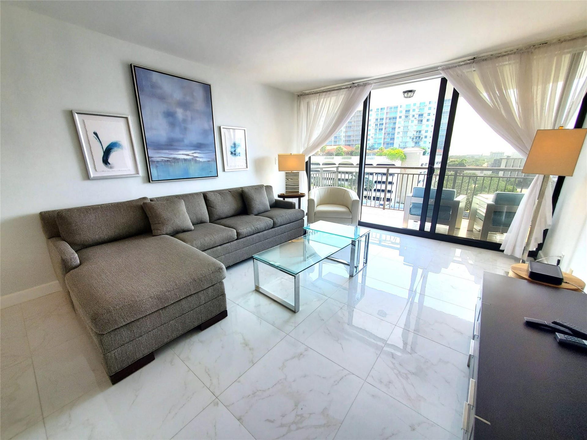 3031 N OCEAN Boulevard, #708, Fort Lauderdale, FL 33308 Living with a Balcony ...