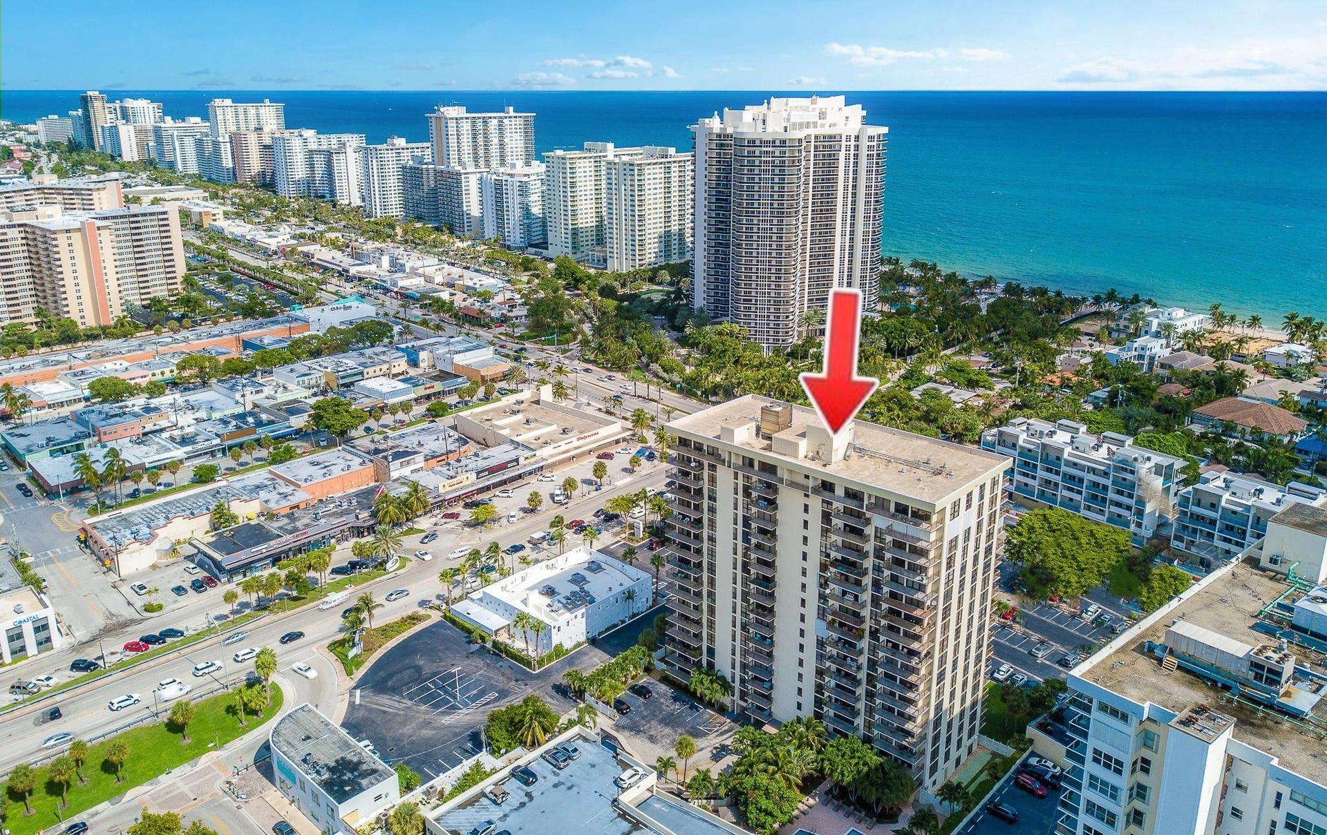 3031 N OCEAN Boulevard, #708, Fort Lauderdale, FL 33308 Galt Ocean Terrace from above ...