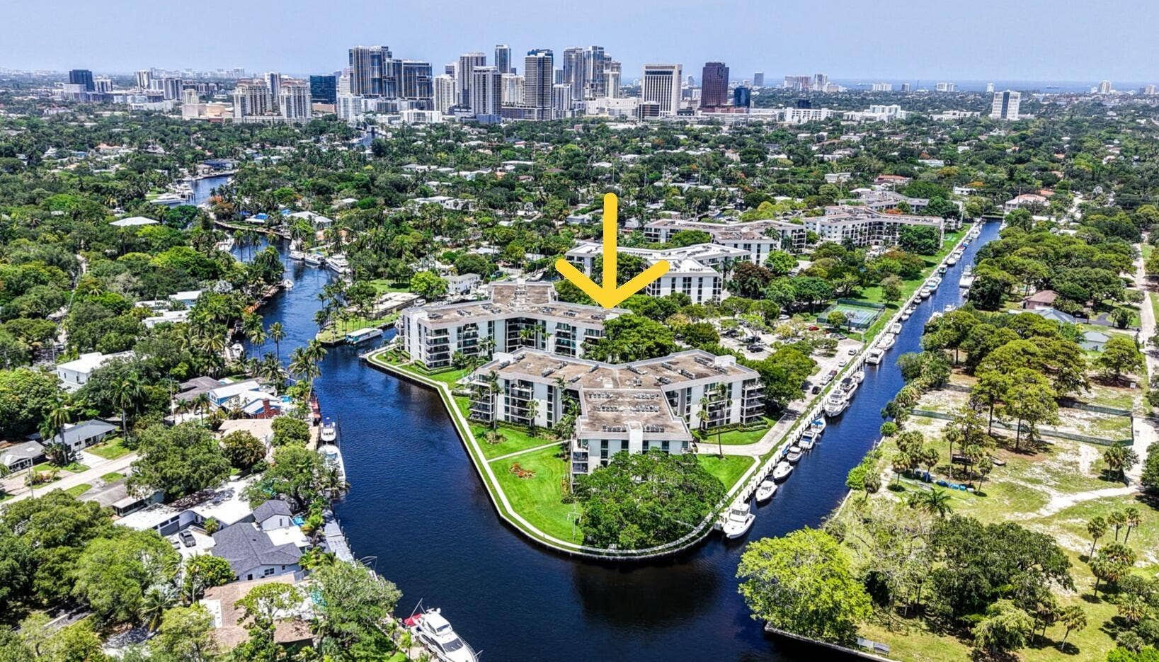 1301 River Reach Drive, #516, Fort Lauderdale, FL 33315 1301 Building on the New River-Aerial View