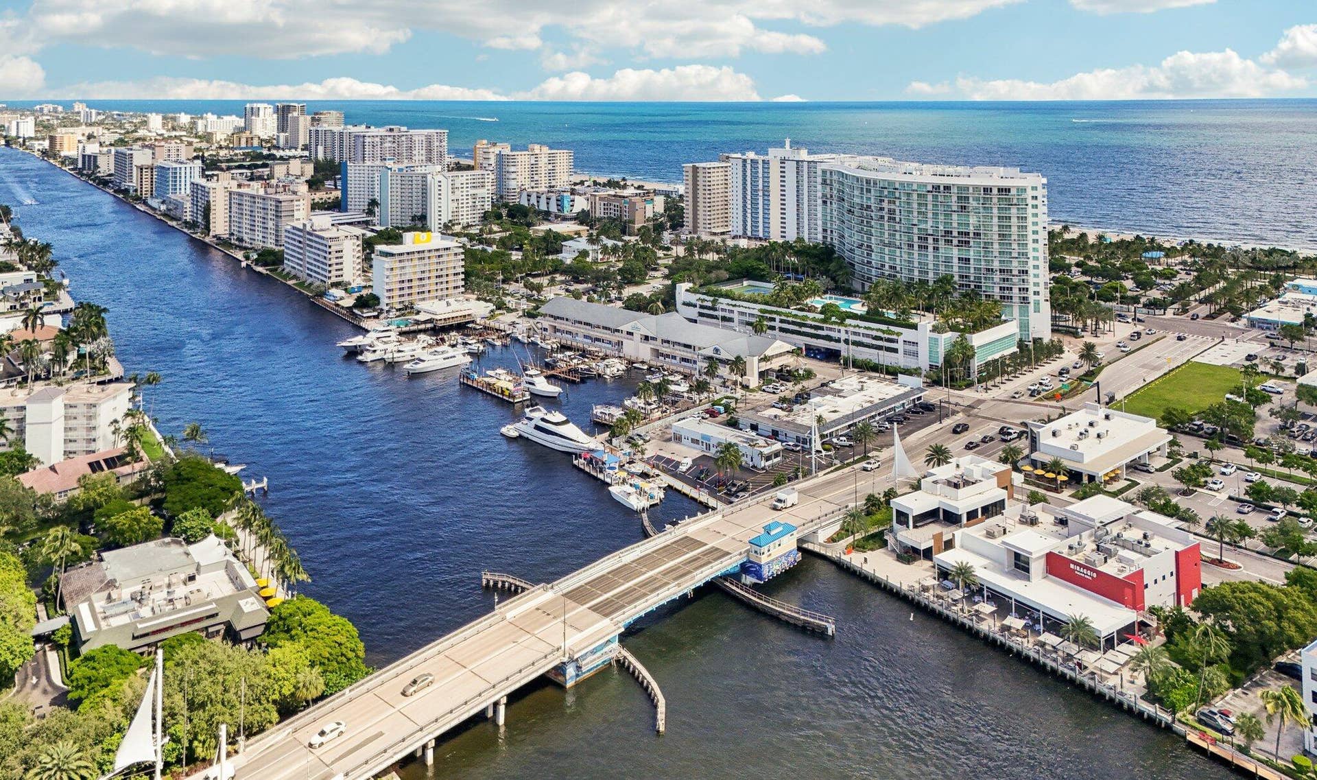 2731 NE 5th Street, Pompano Beach, FL 33062 Brand new draw bridge with beautiful safe walk paths underneath and lite sails in the evenings, make it a special monument for the newly developed community