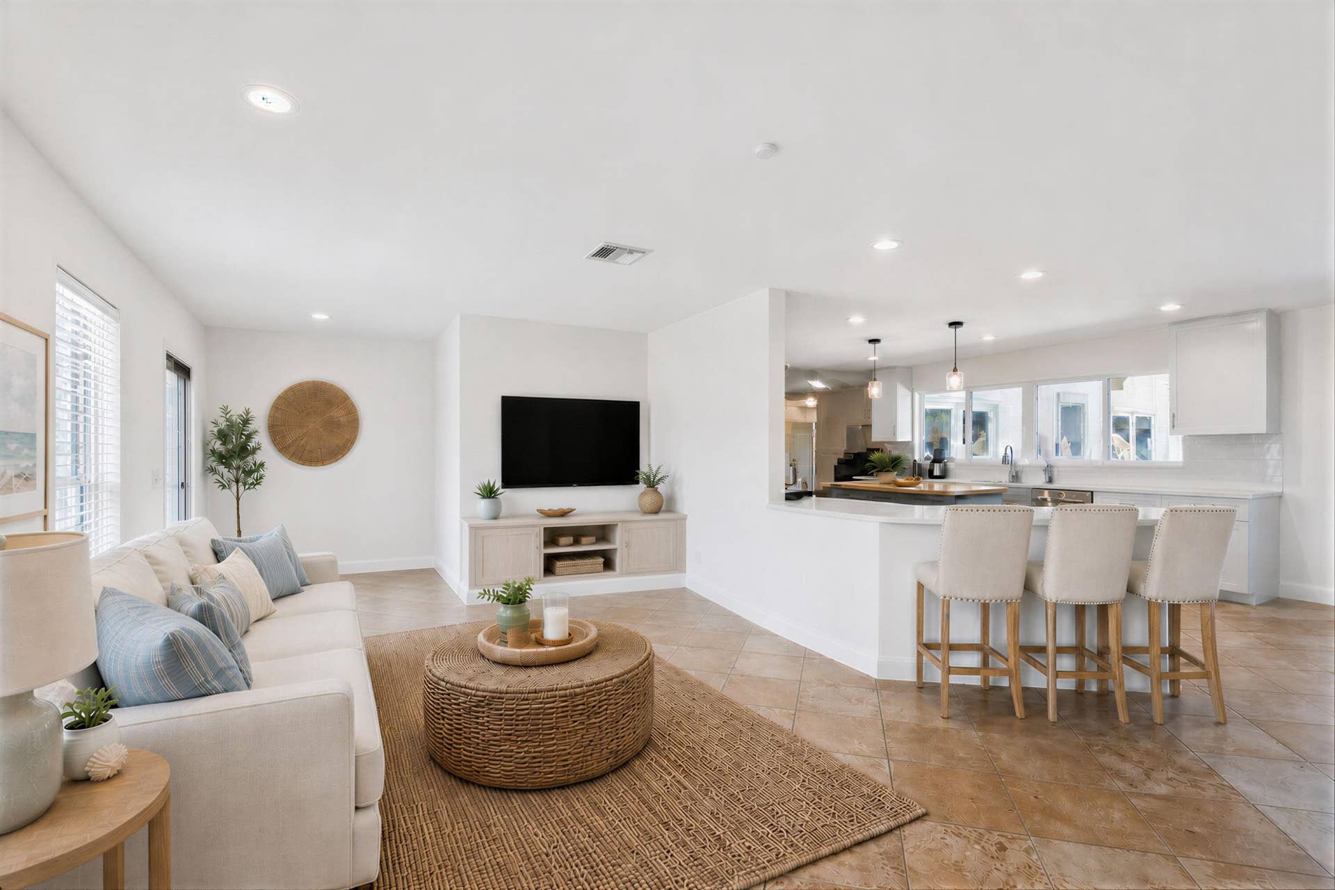 2731 NE 5th Street, Pompano Beach, FL 33062 staged furniture layout option