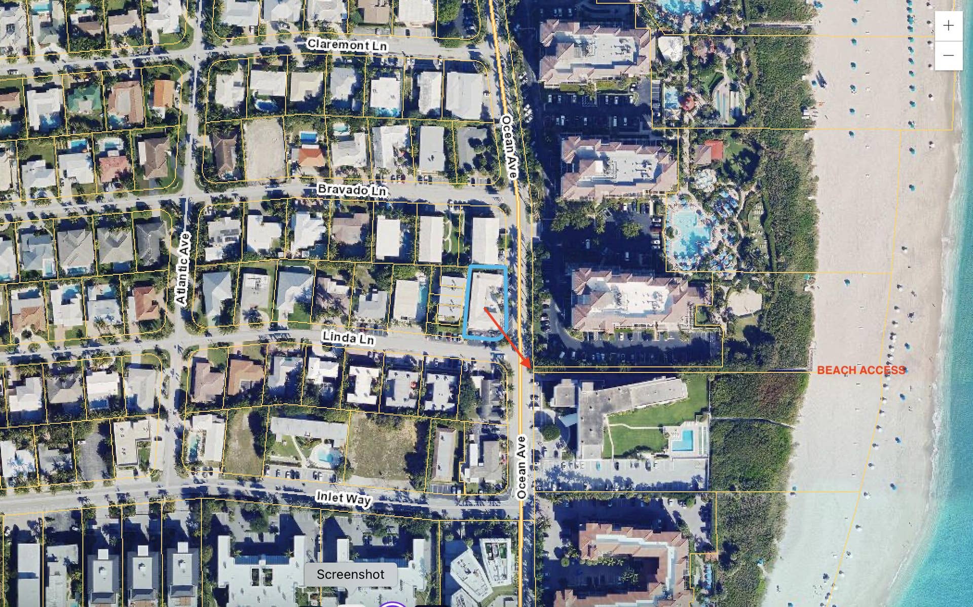 101 Linda Lane, #22, Palm Beach Shores, FL 33404 101Linda22_BeachAccess