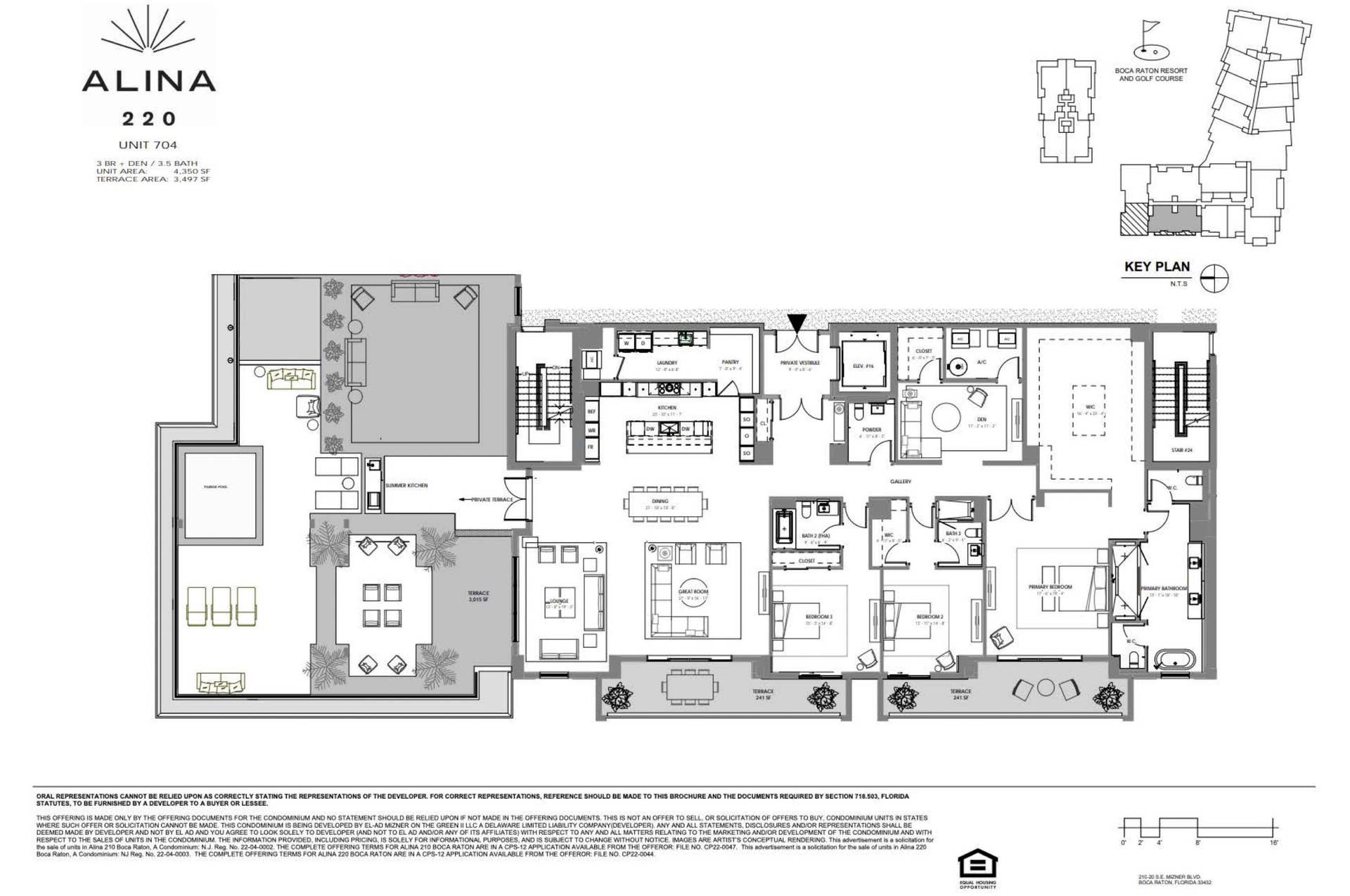 220 SE MIZNER Boulevard, #904, Boca Raton, FL 33432 Floor plan