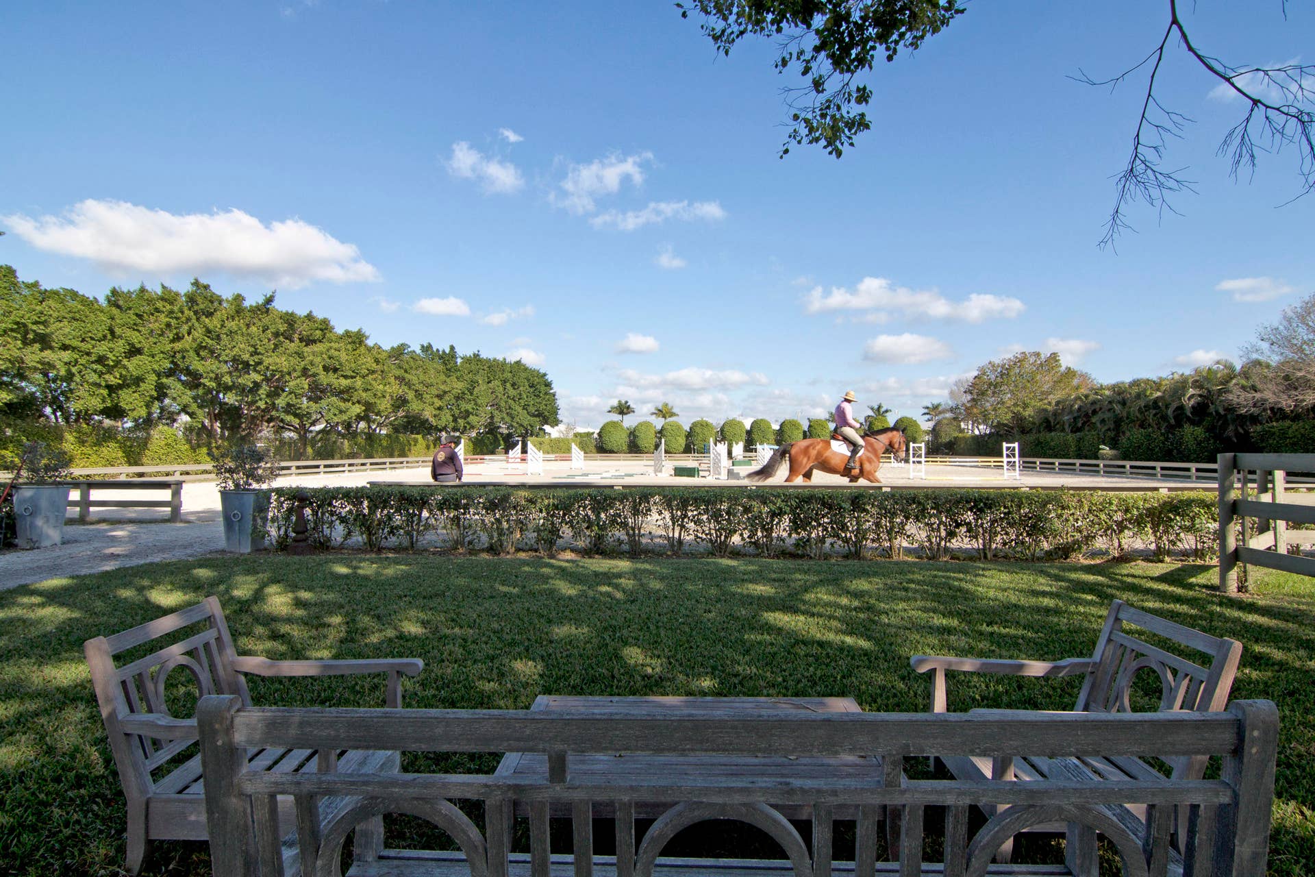 3238 Grand Prix Farms Road, Wellington, FL 33414 Relax while watching Horse Riding.