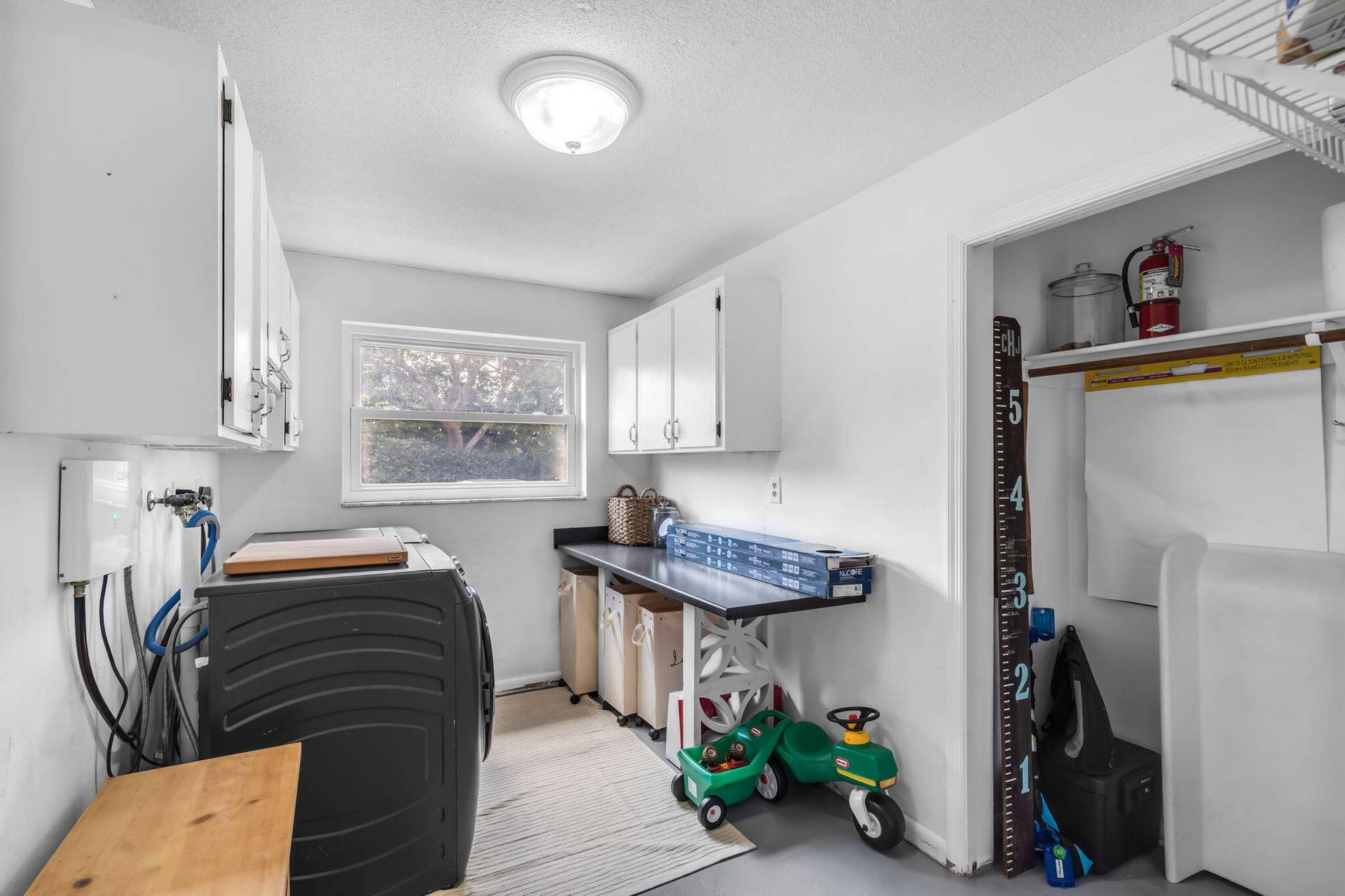 Laundry Room with Folding Table