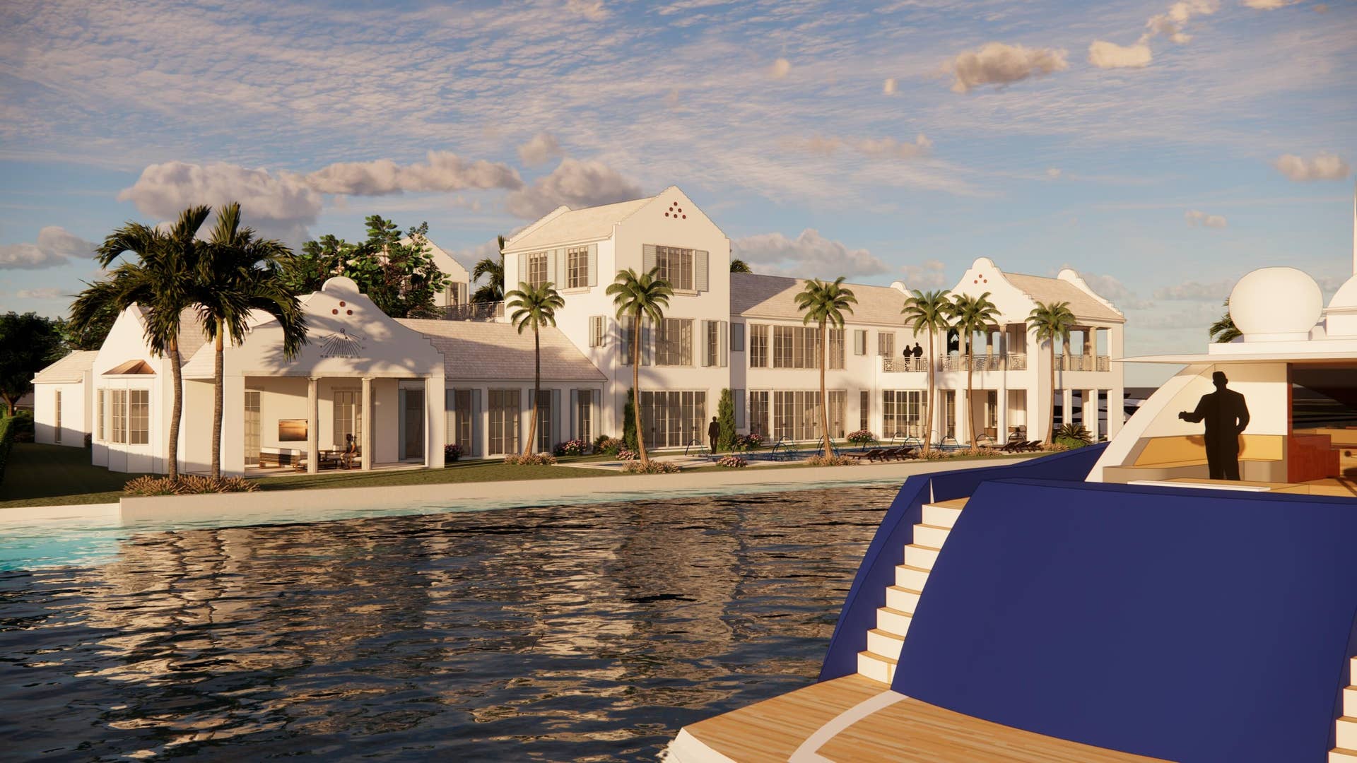 1000a Riviera Isle Drive, Fort Lauderdale, FL 33301 Rear 05-Corner Boat