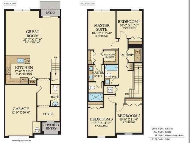 Floor plan - Chestnut Model