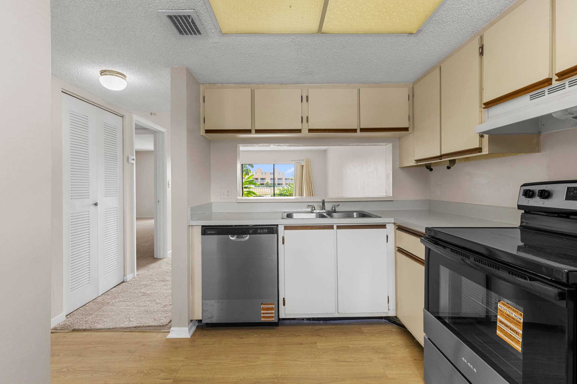 Brand new appliances in kitchen