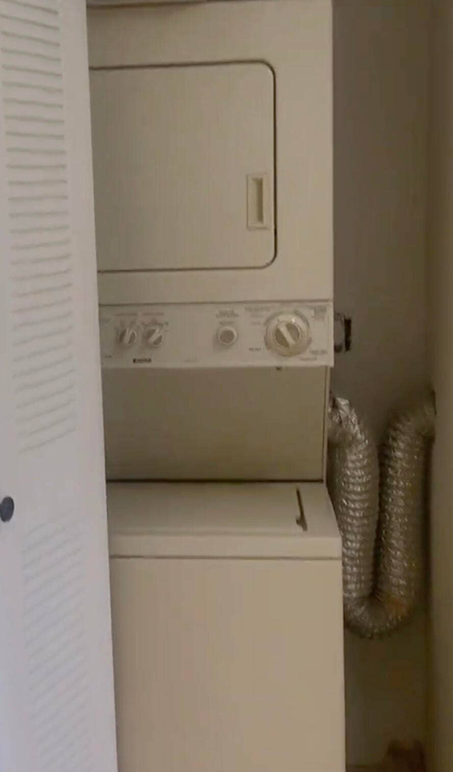 washer and dryer in unit