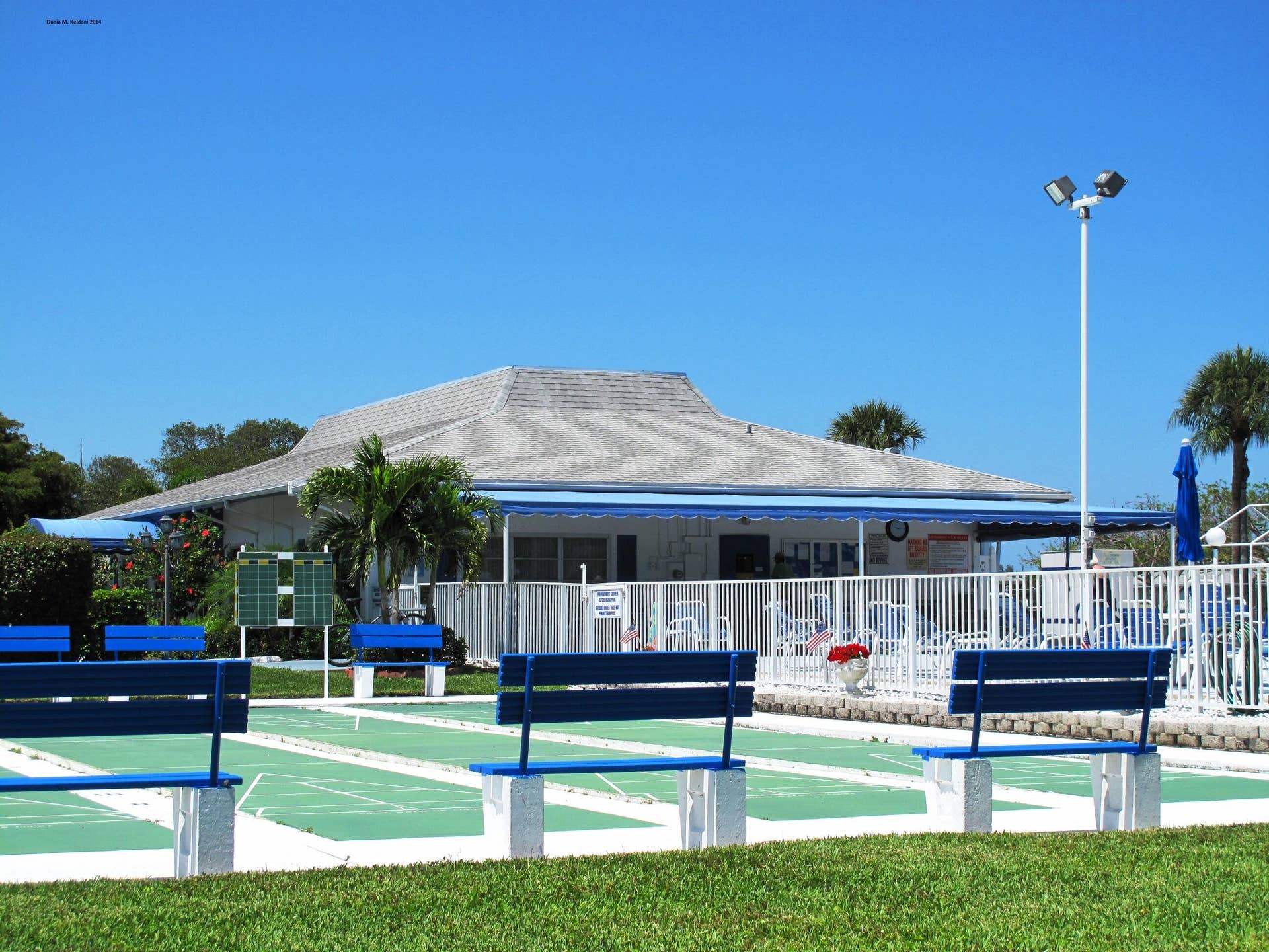 237 HIGH POINT Court W, #A, Delray Beach, FL 33445 Clubhouse and shuffleboard courts
