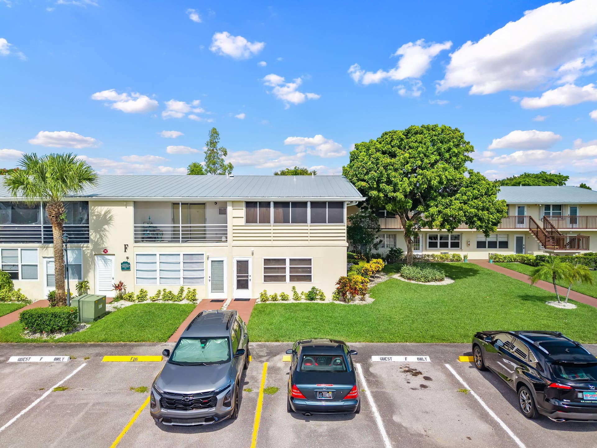 135 ANDOVER F, West Palm Beach, FL 33417 Back Door of Unit with Parking