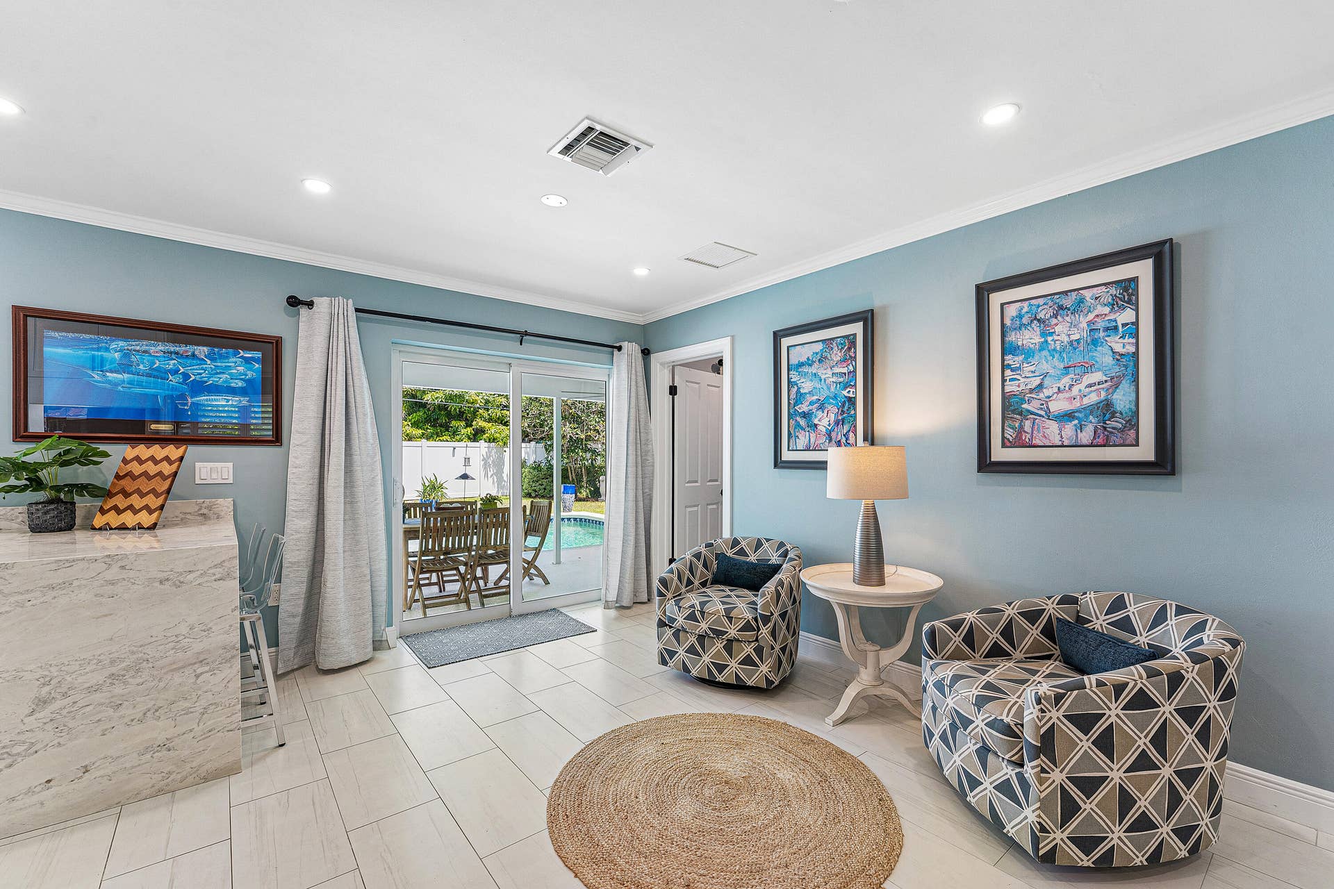 4430 NE 30th Avenue, Lighthouse Point, FL 33064 Back Patio Sliding Door-1