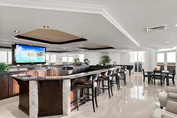 Clubroom lounge area
